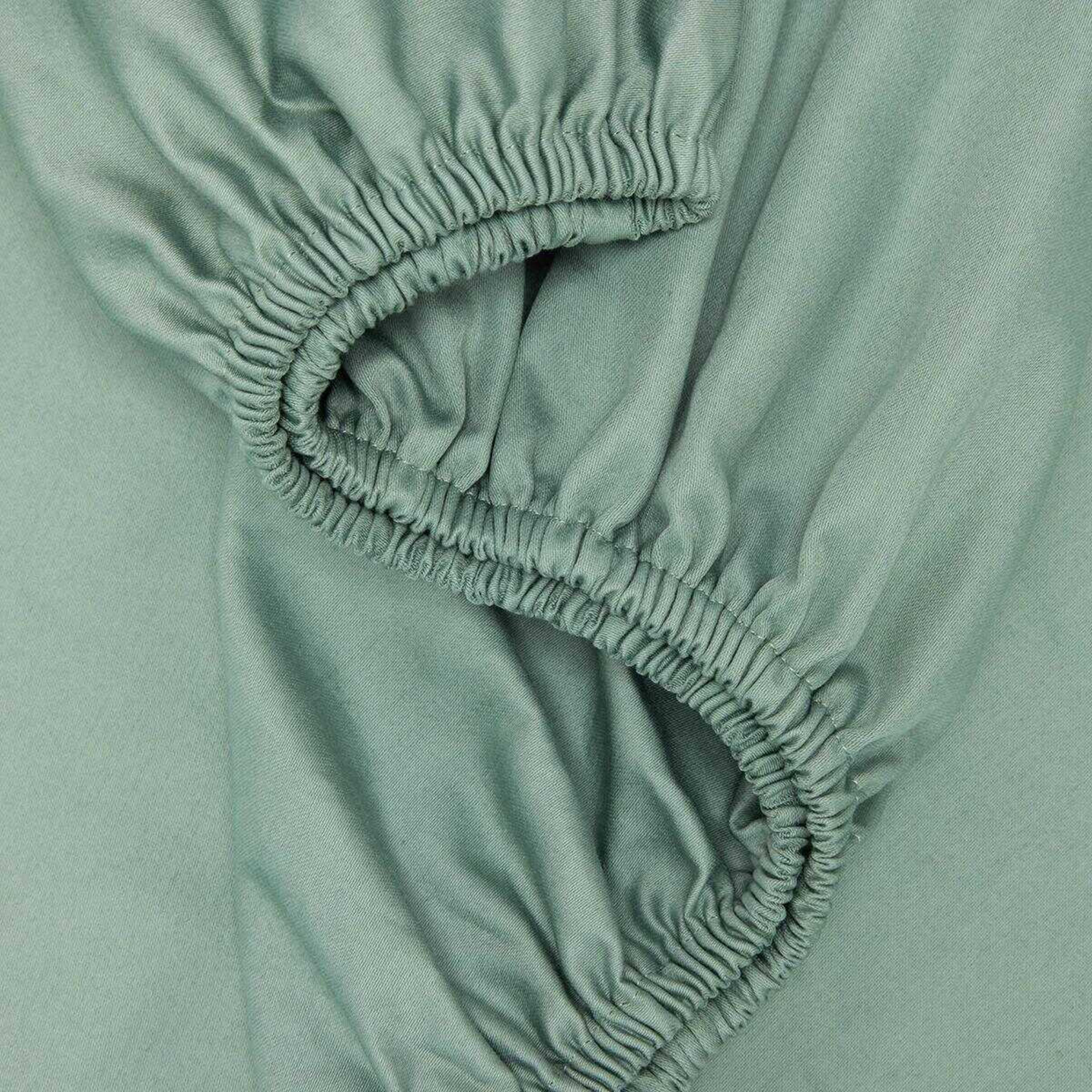 3 500 Thread Count Australian Grown Cotton Sheet Set - Queen Bed, Sage, 3 of 7