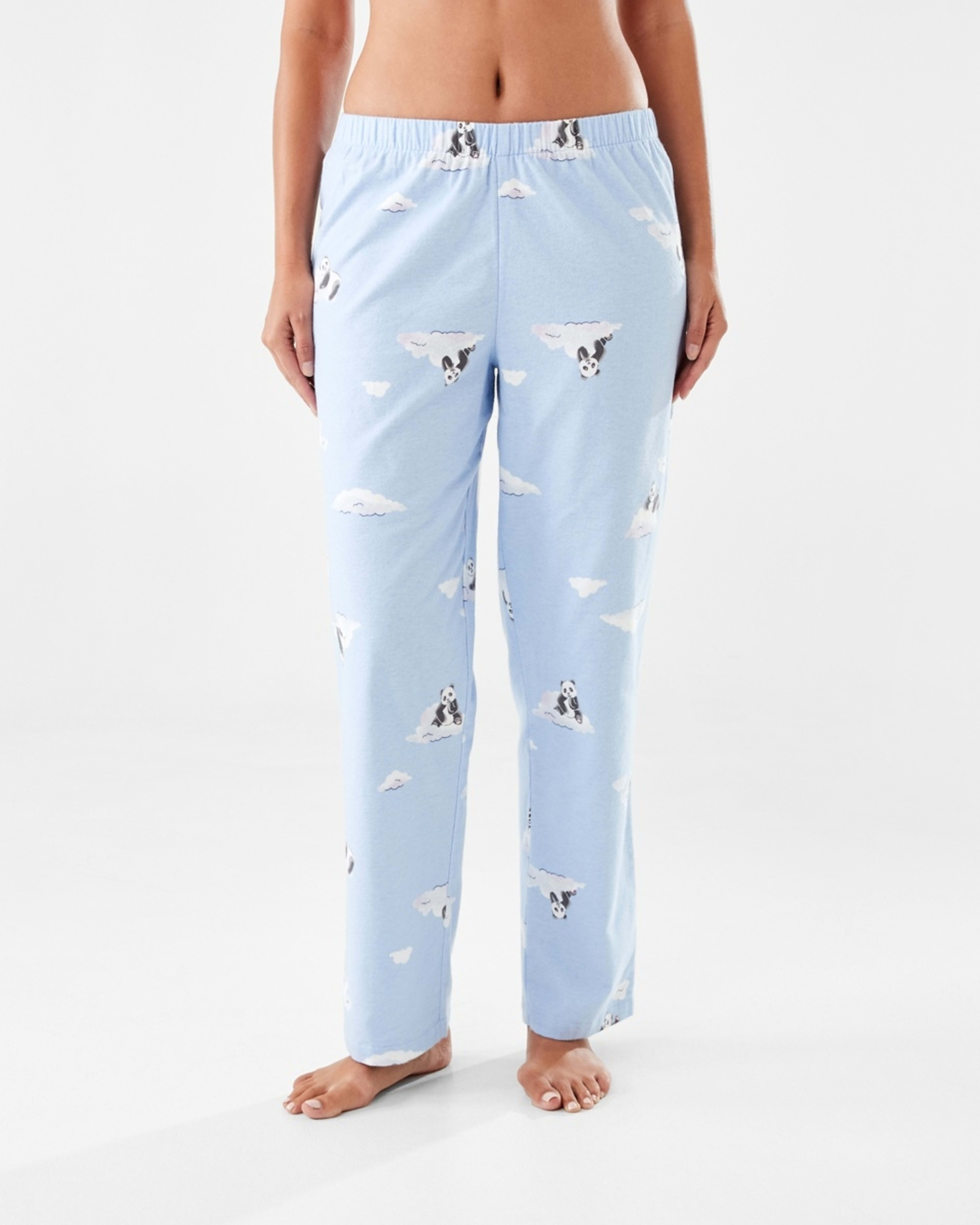 1 Printed Flannel Pants Panda, 1 of 5