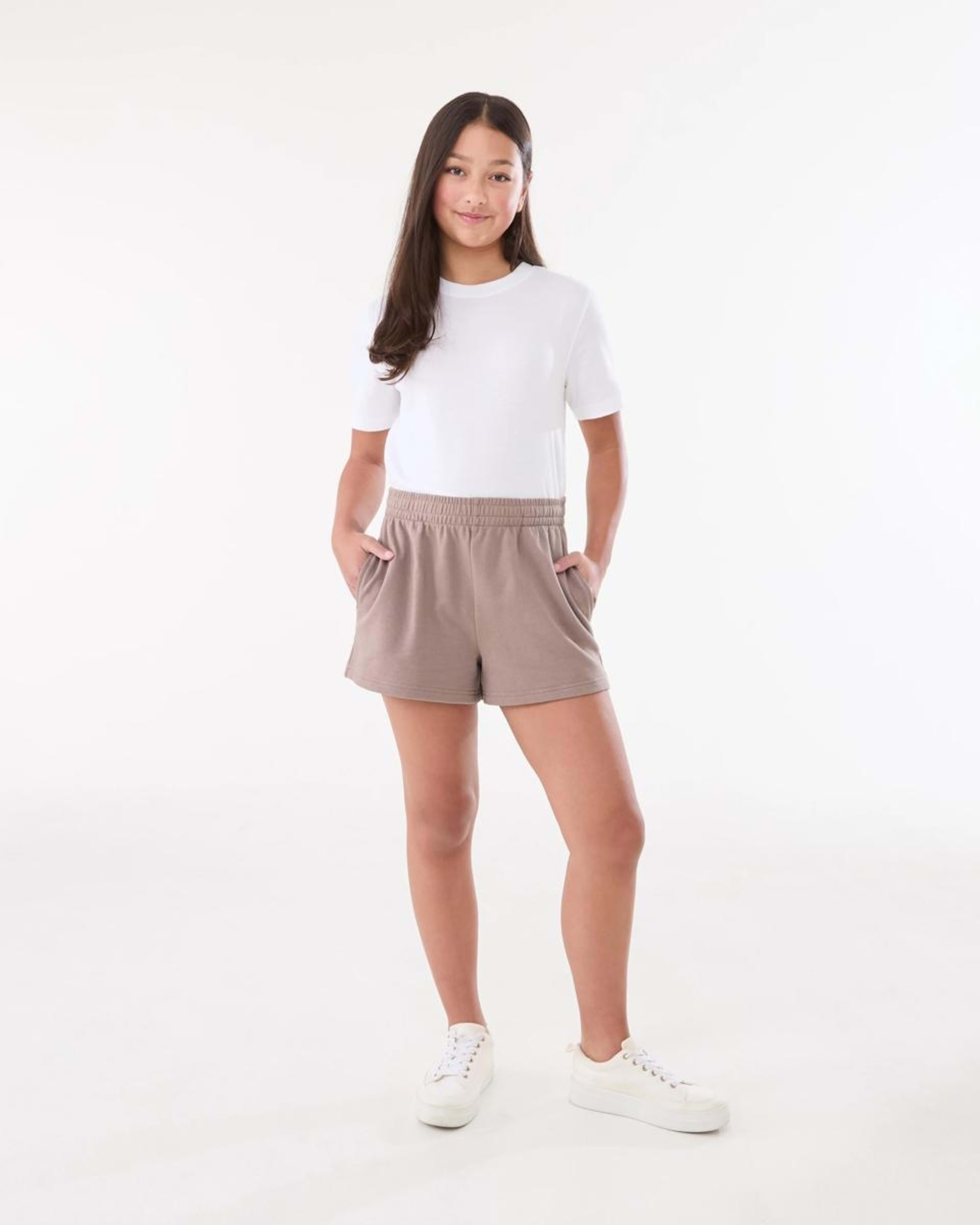 4 French Terry Shorts WASH BROWN, 4 of 5