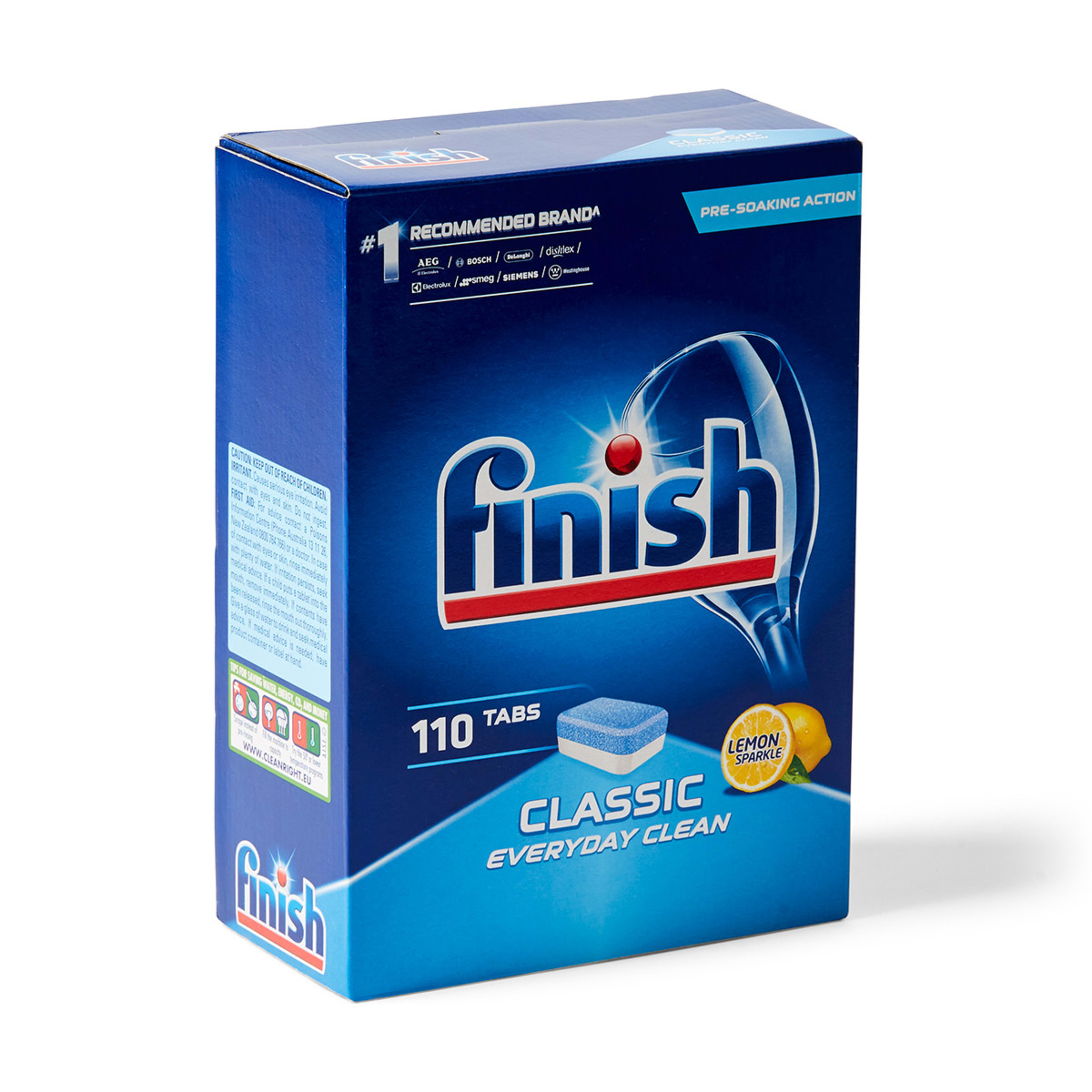 Finish Classic Lemon Sparkle 110 Tablets Kmart