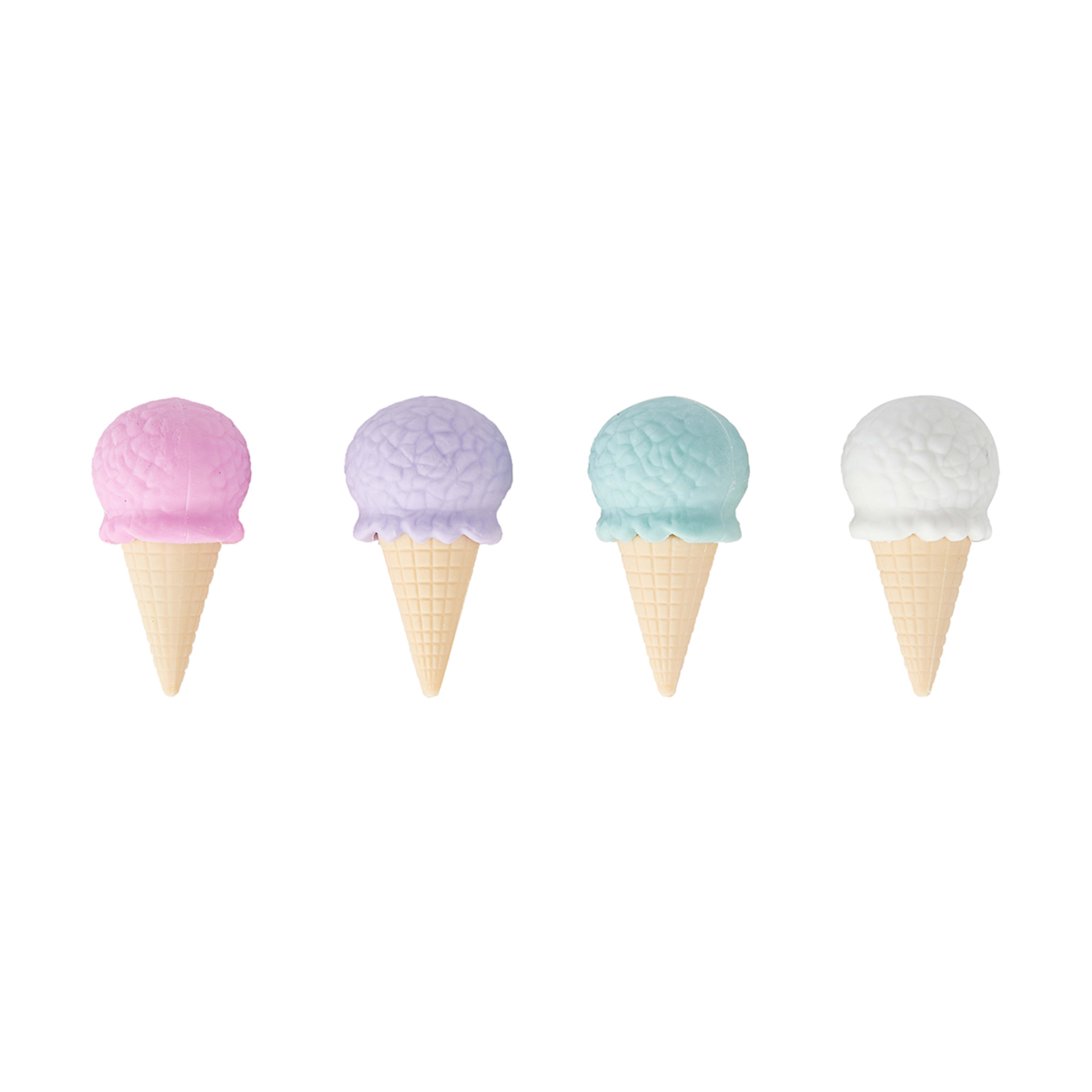 4 Pack Ice Cream Erasers Kmart