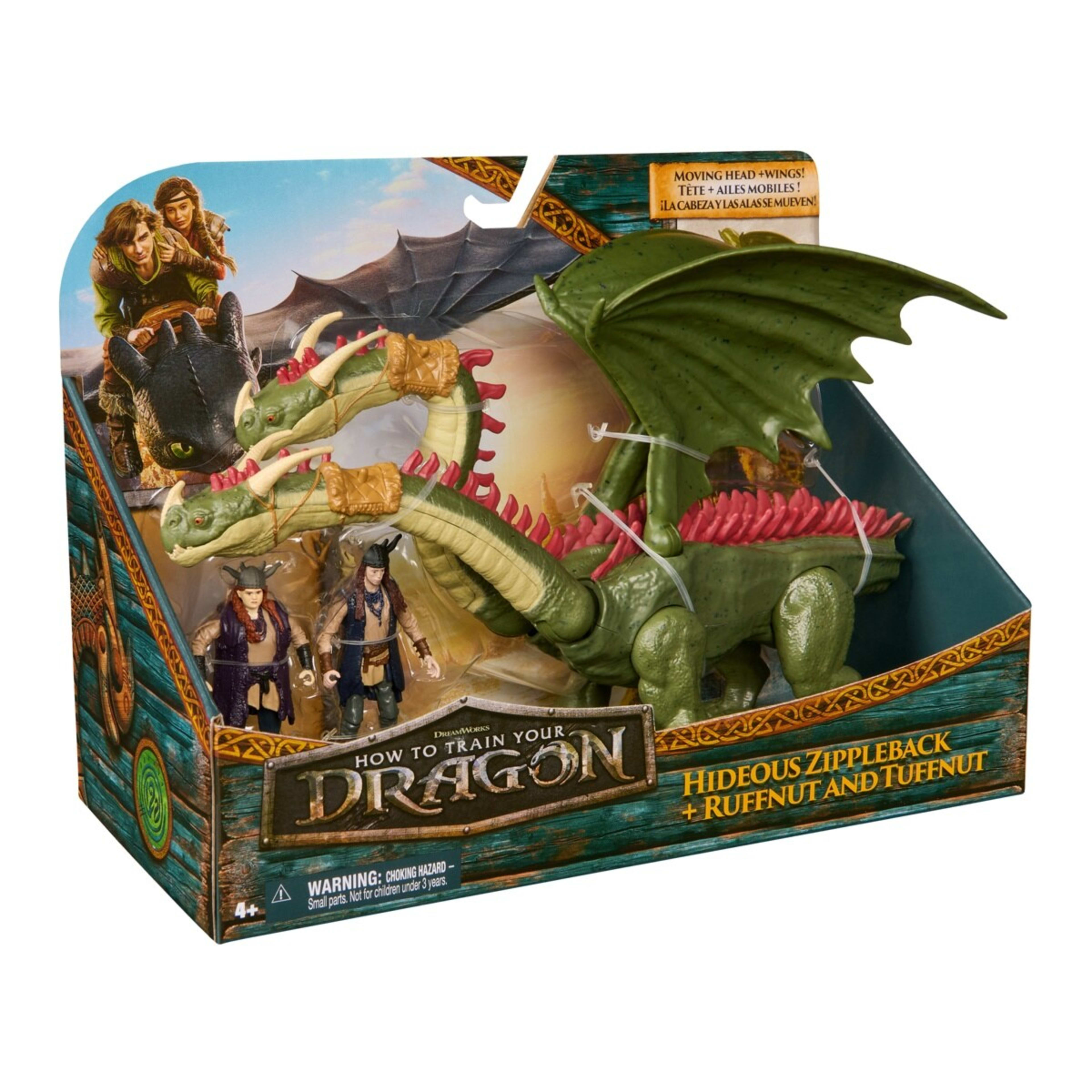 7 How To Train Your Dragon Hideous Zippleback and Ruffnut & Tuffnut Action Figure Set, 7 of 7