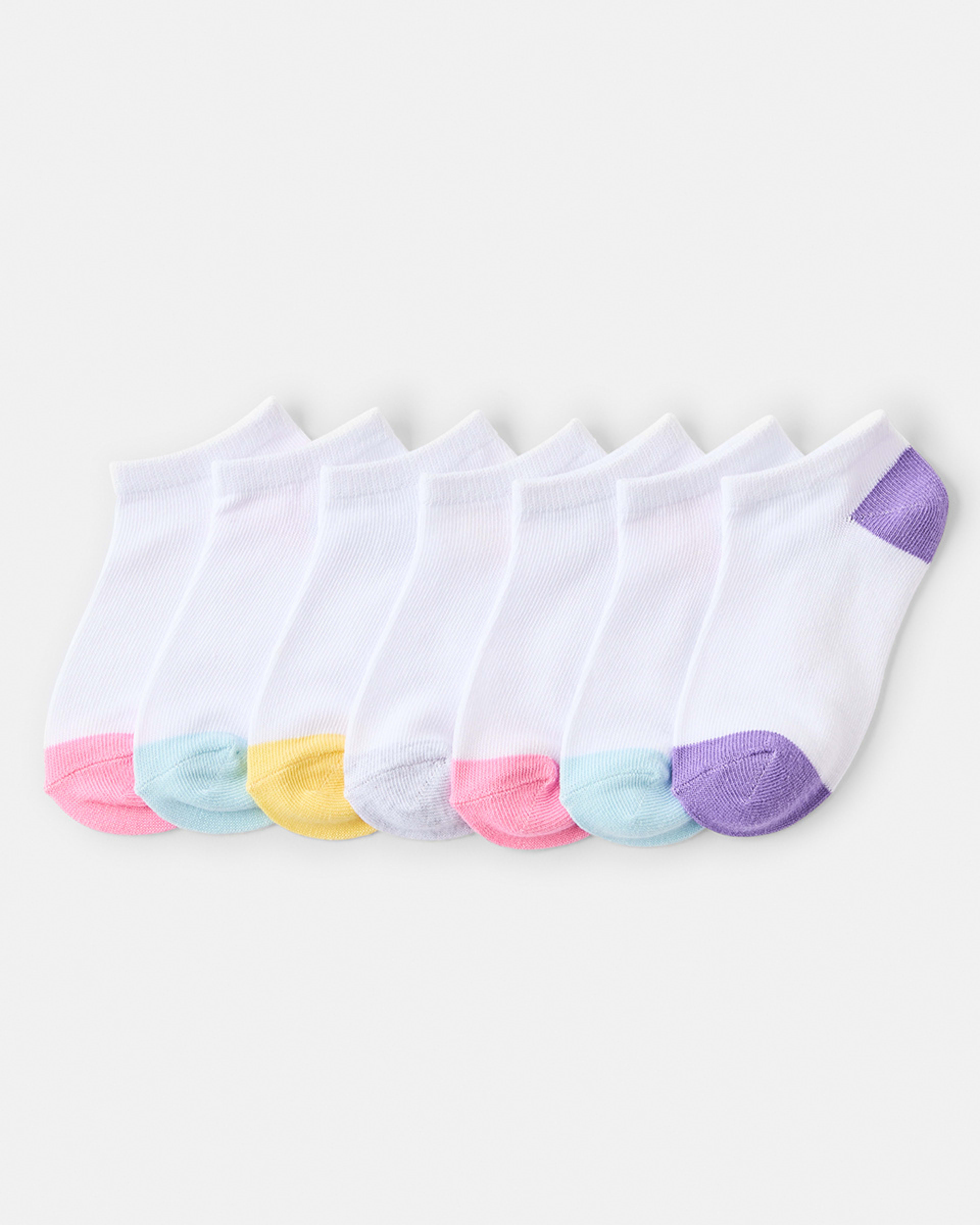 1 7 Pack Low Cut Socks Multicolour
