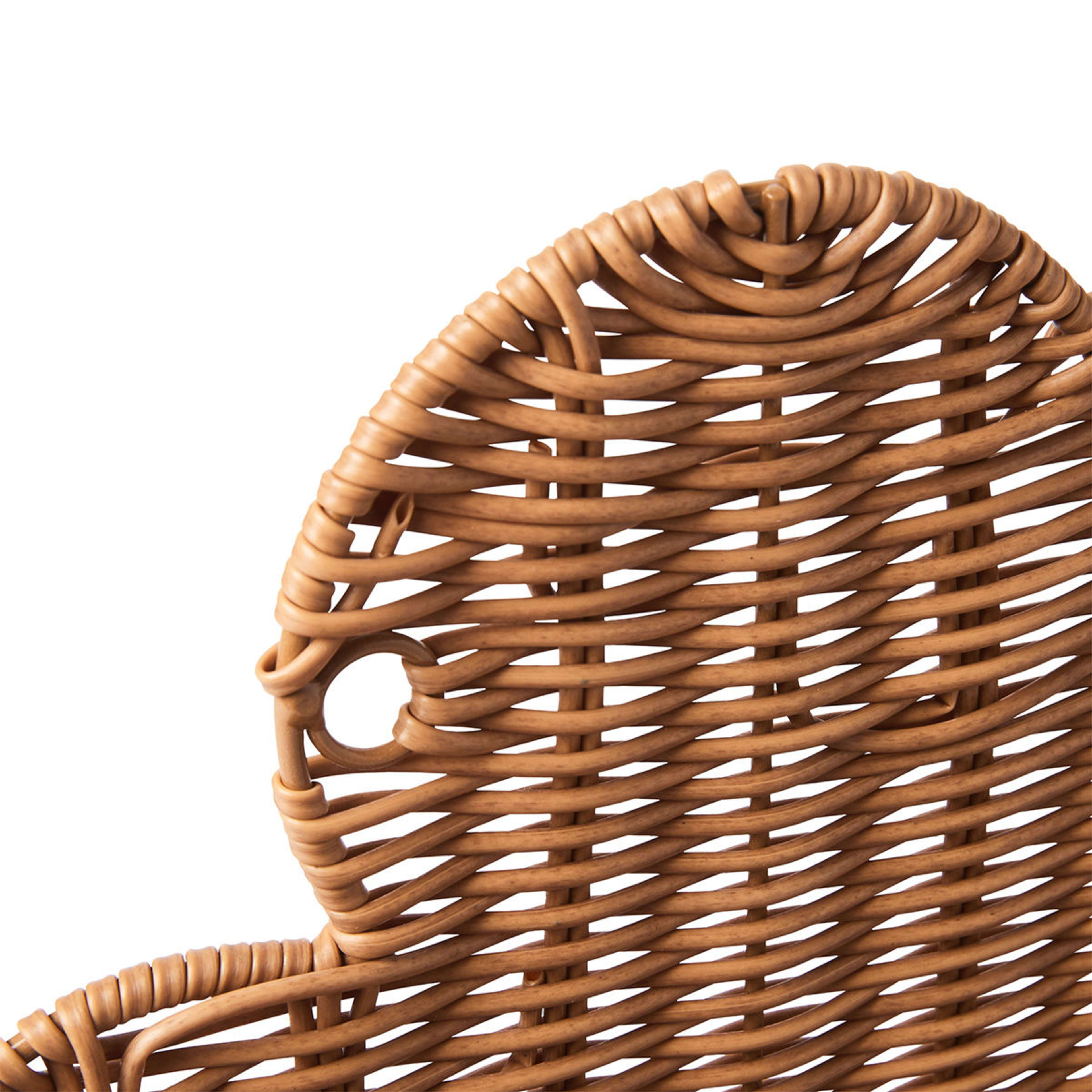 Faux Rattan Wall Storage Basket Cloud Kmart