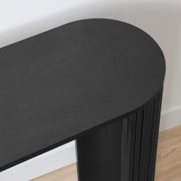 Ribbed Console Table - Black - Kmart