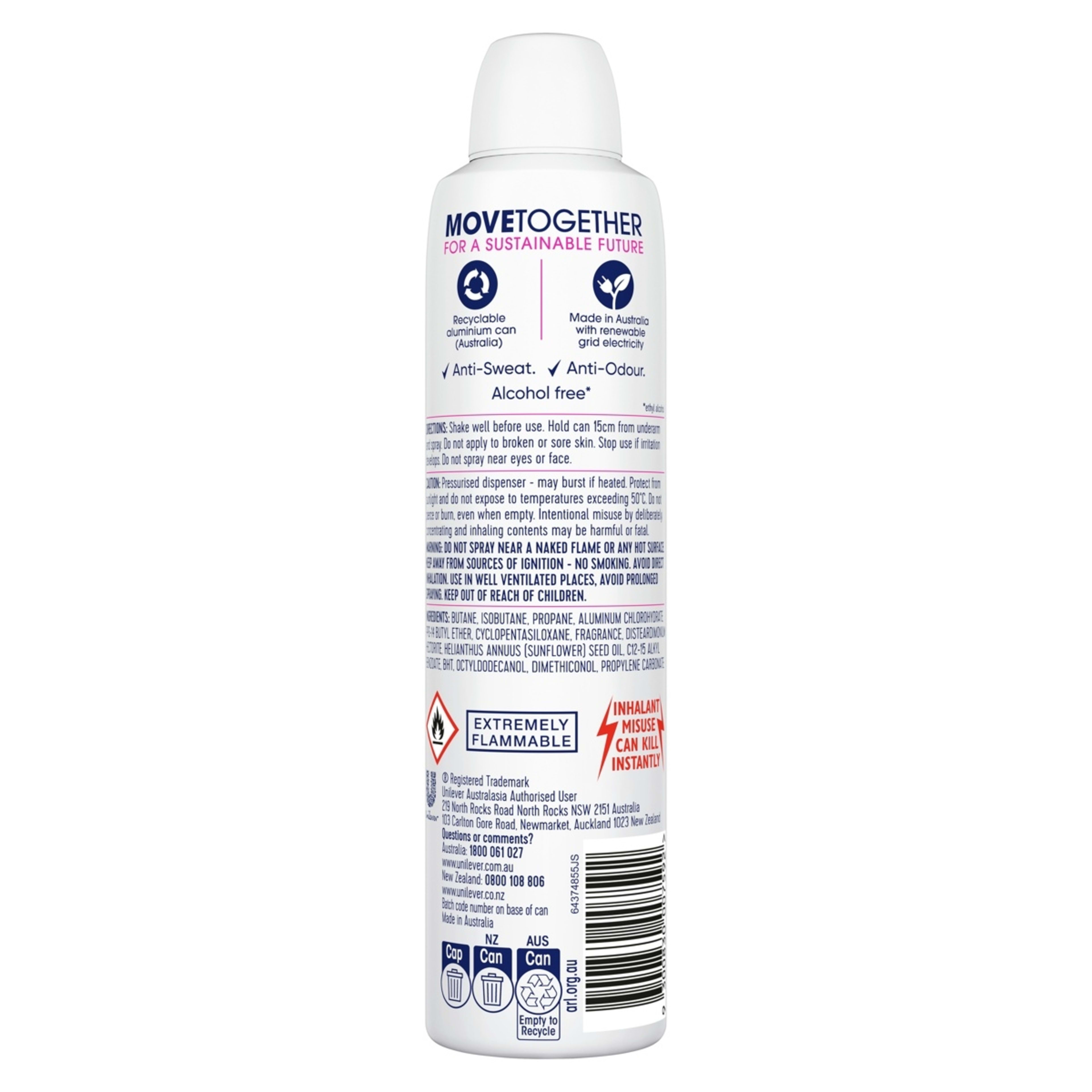 2 Rexona MotionSense Bouquet Antiperspirant 250ml, 2 of 9