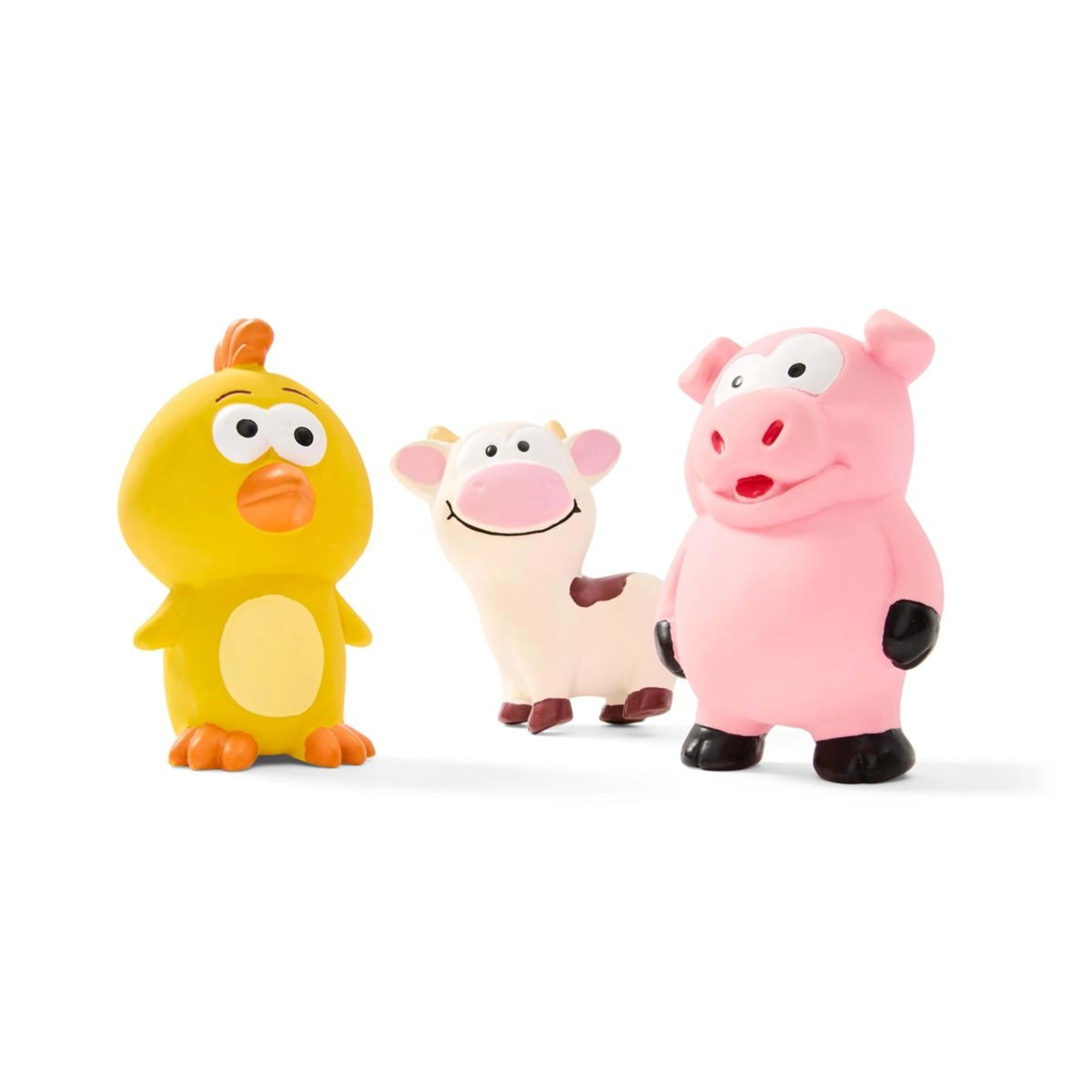1 3 Pack Pet Toy Latex Animals