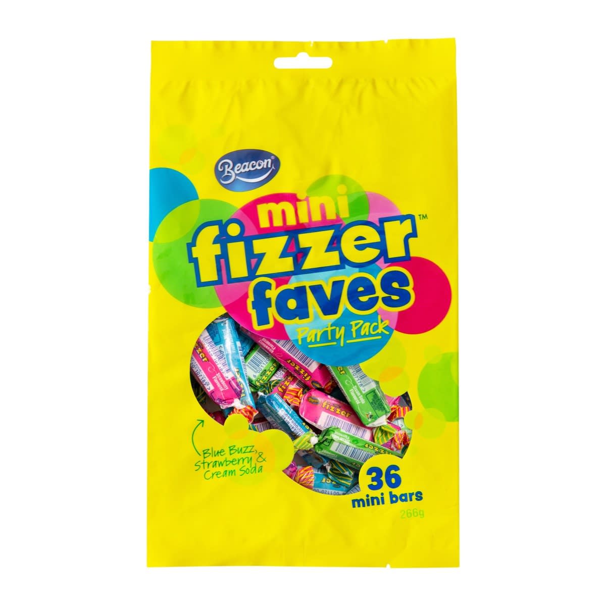 36 Pack Beacon Mini Fizzer Faves Party Pack 266g - Kmart