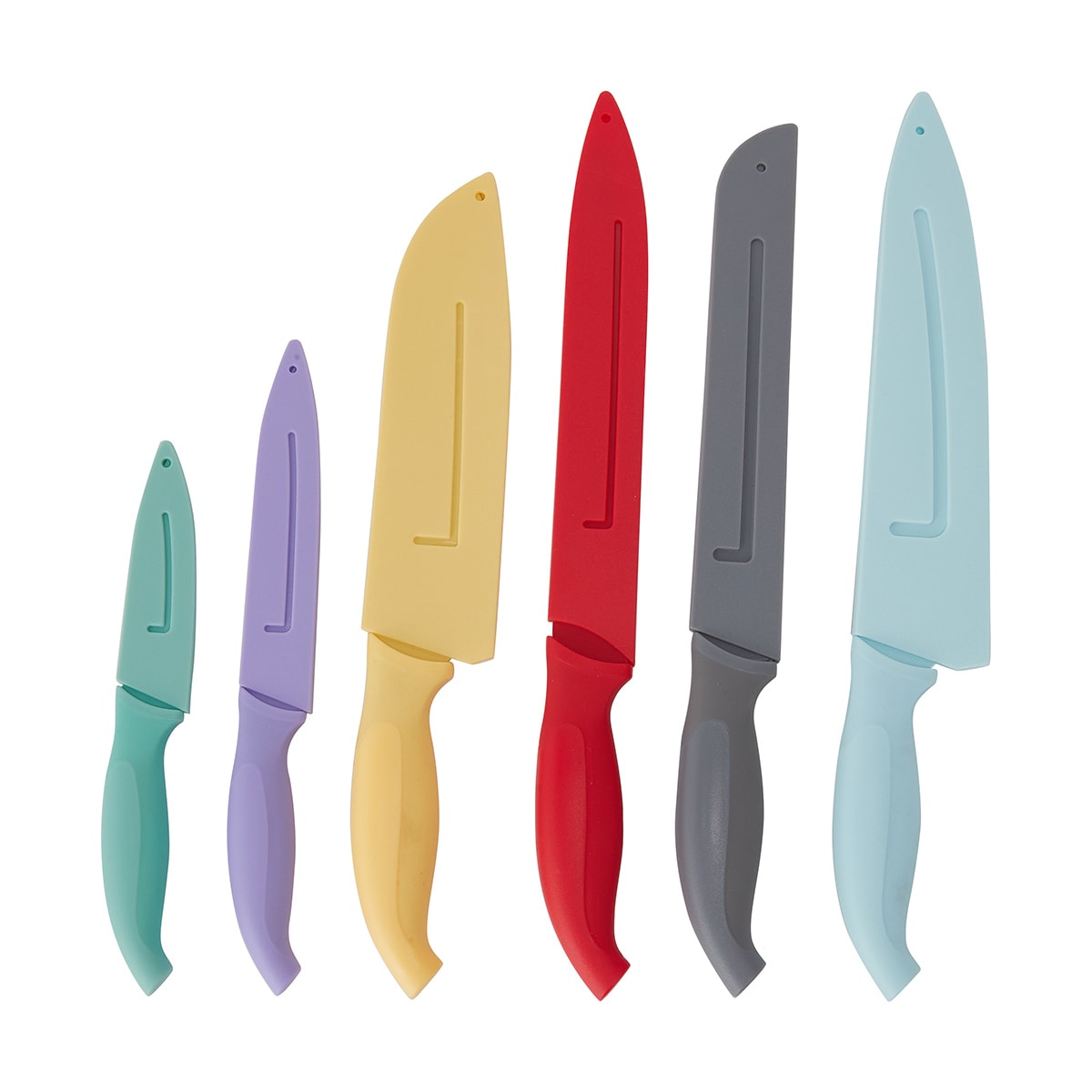 Set of 6 Knives with Blade Covers Kmart