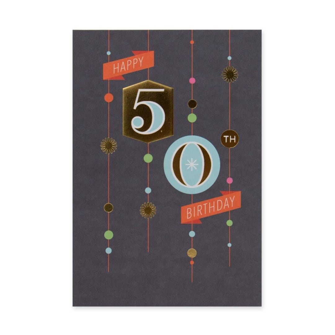 Connections from Hallmark 50th Birthday Card Decorations