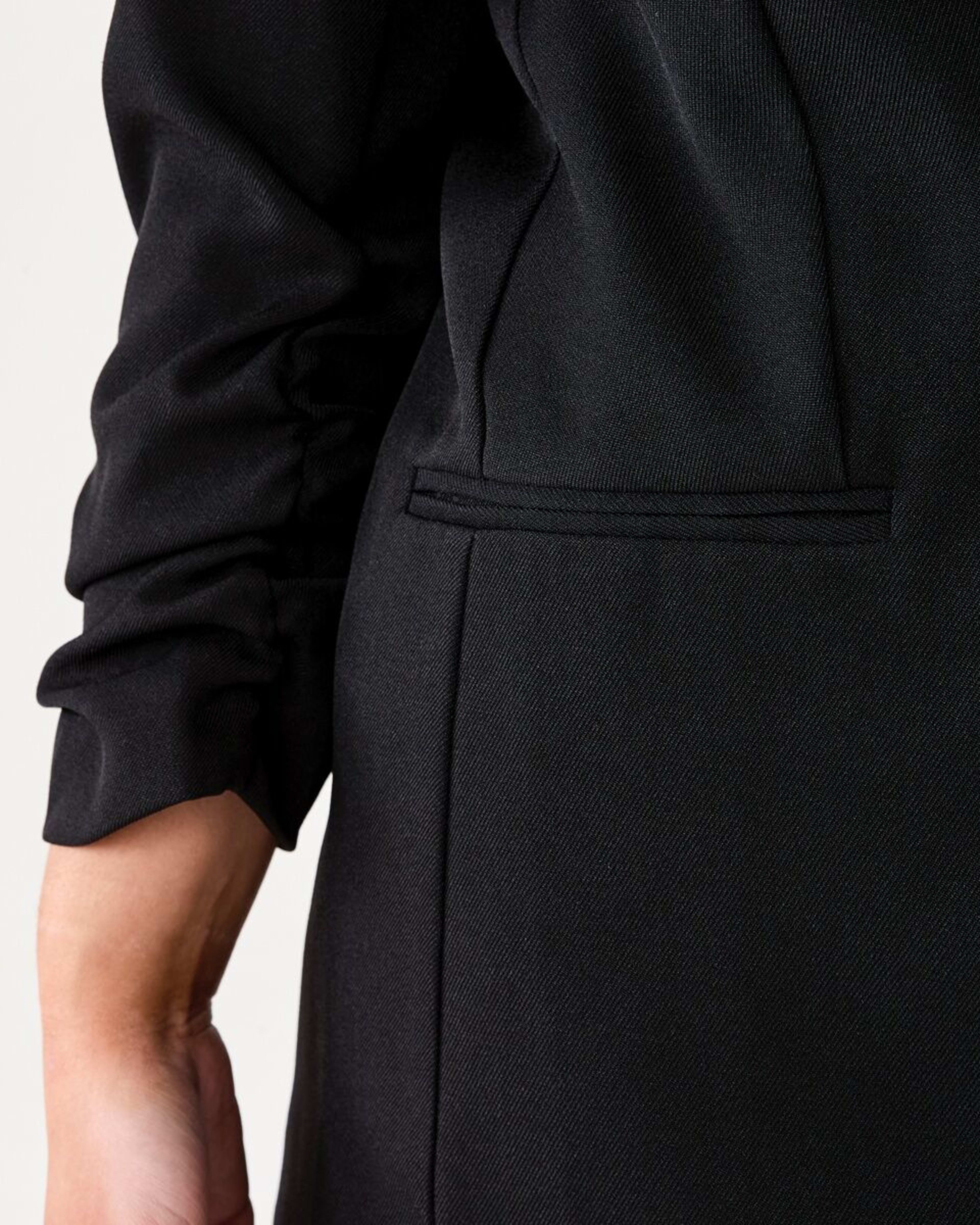 7 Ruched Sleeve Blazer BLACK, 7 of 7