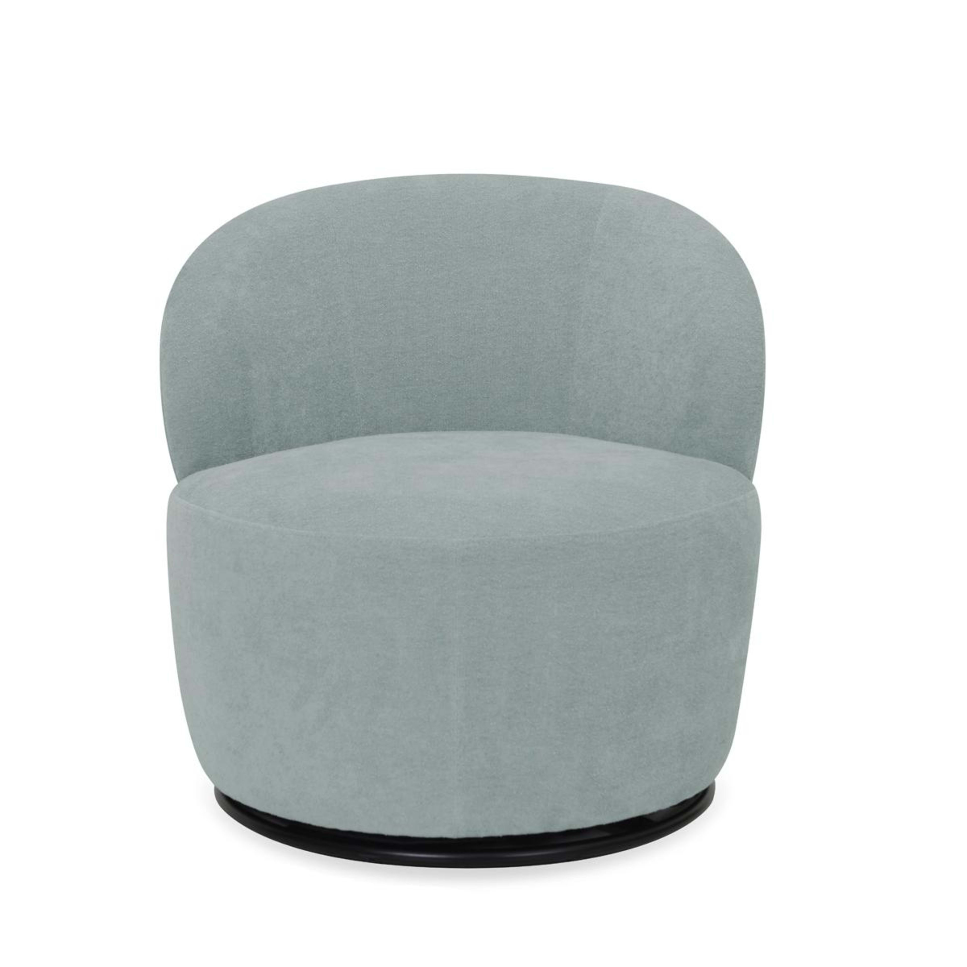 1 Clara Swivel Lounge Chair - Blue, 1 of 7