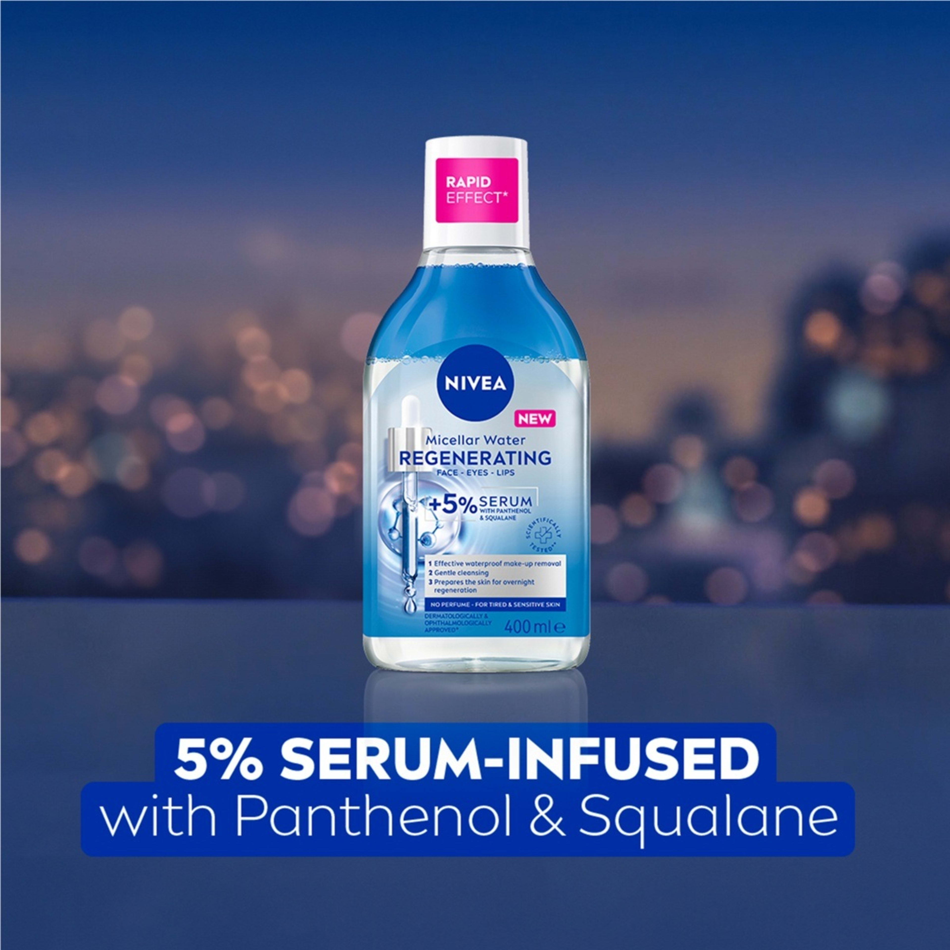 3 Nivea Regenerating Micellar Water 400ml - 5% Serum with Panthenol and Squalane, 3 of 8