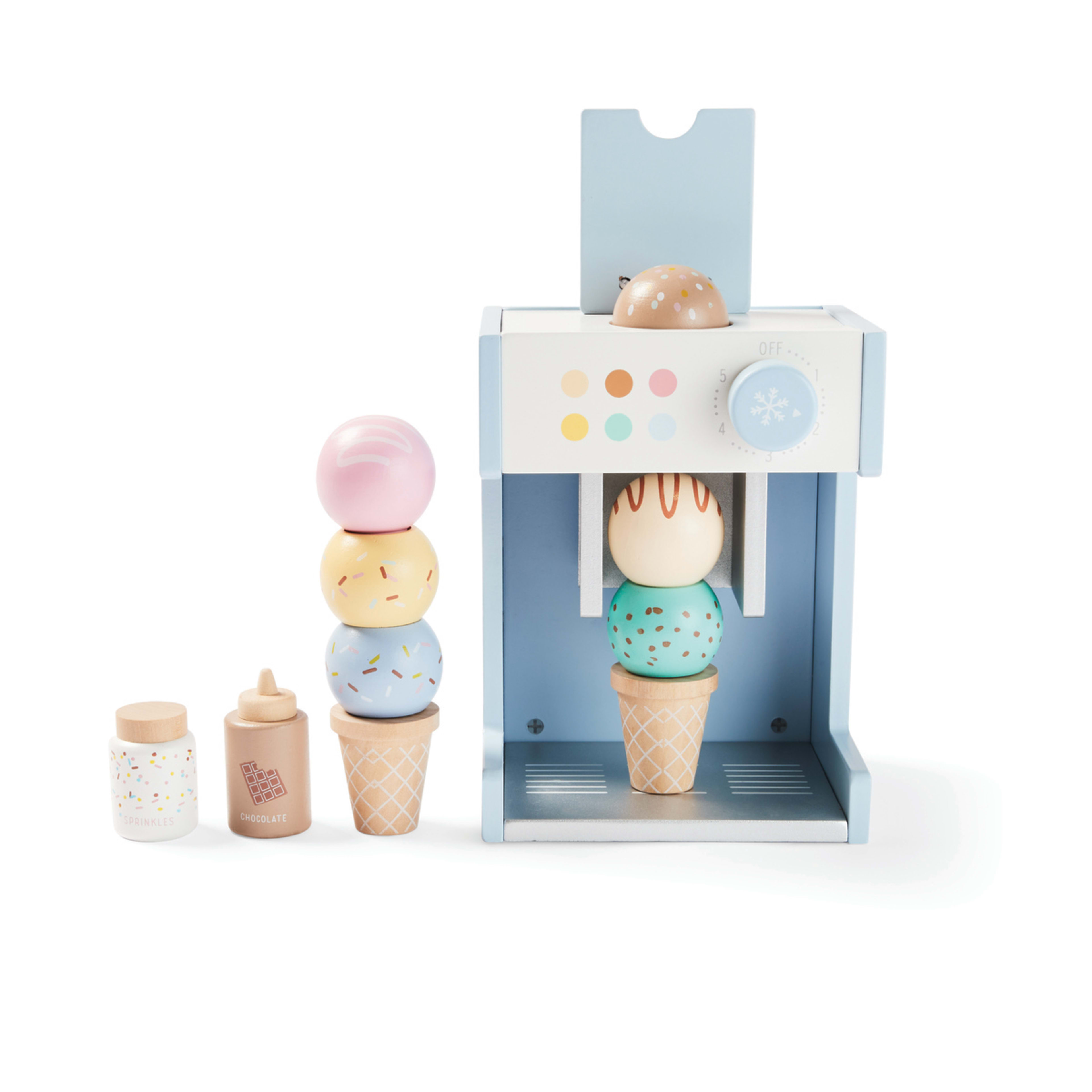 11 Piece Wooden Ice Cream Machine Kmart