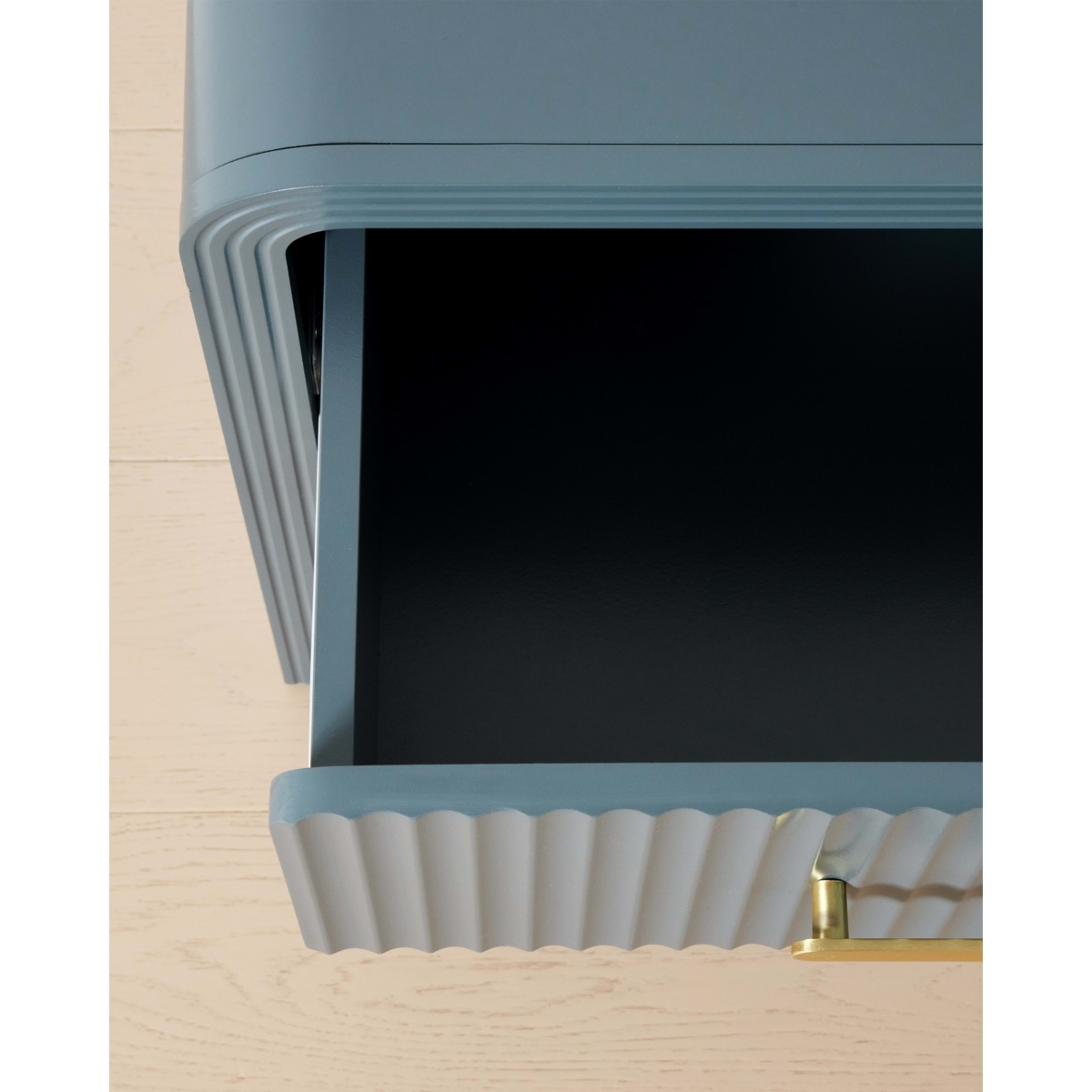 7 Luna 2 Drawer Bedside Table - Blue, 7 of 7