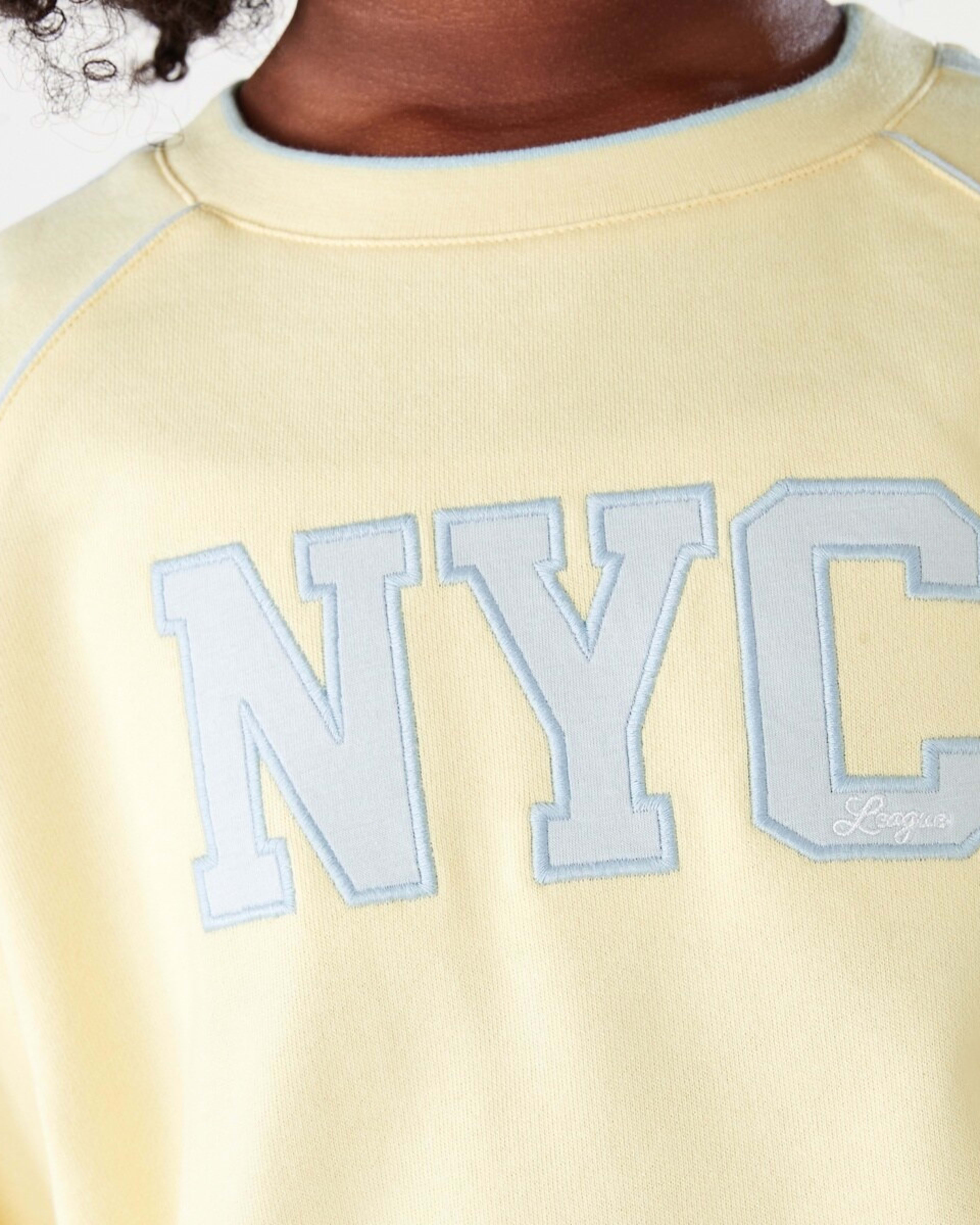 4 French Terry Crew Sweatshirt NYC LEAGUE BUTTERCREAM, 4 of 7