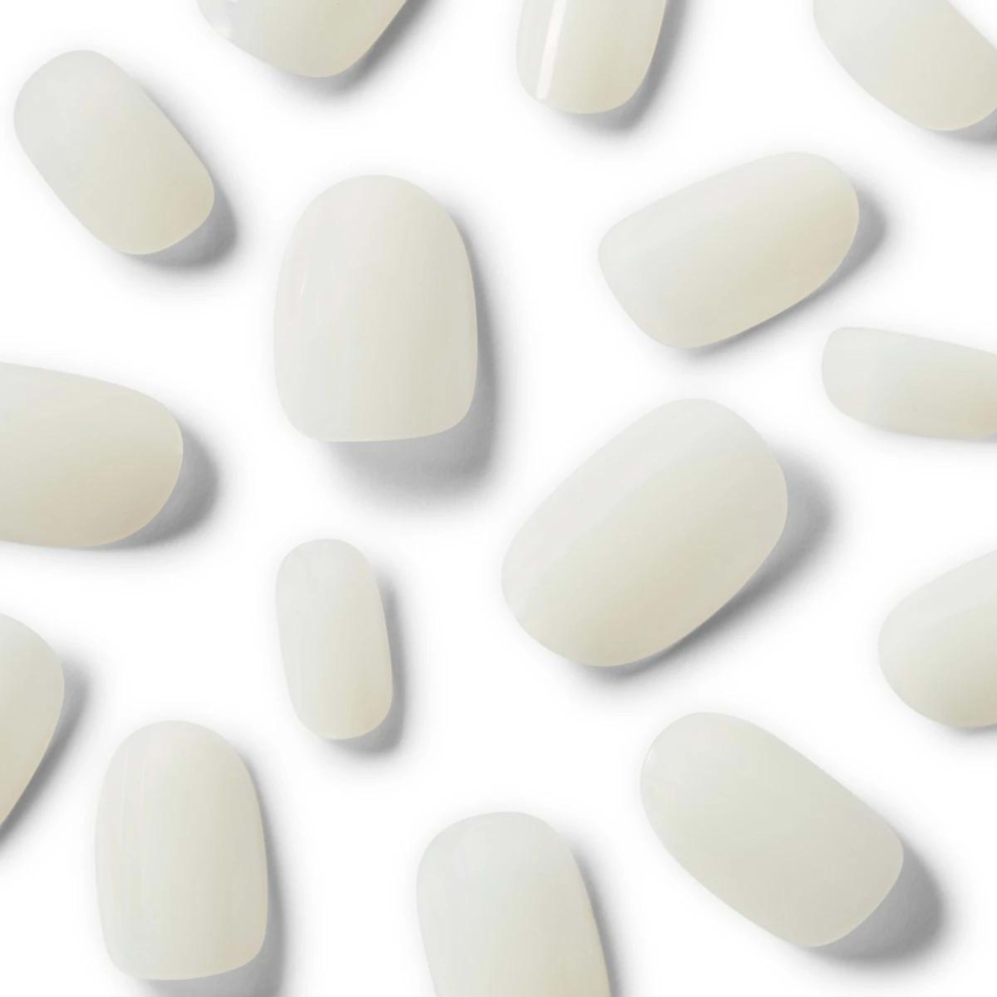 3 OXX Cosmetics 100 Pack Artificial Nails with Adhesive - Oval Shape, Clear, 3 of 5