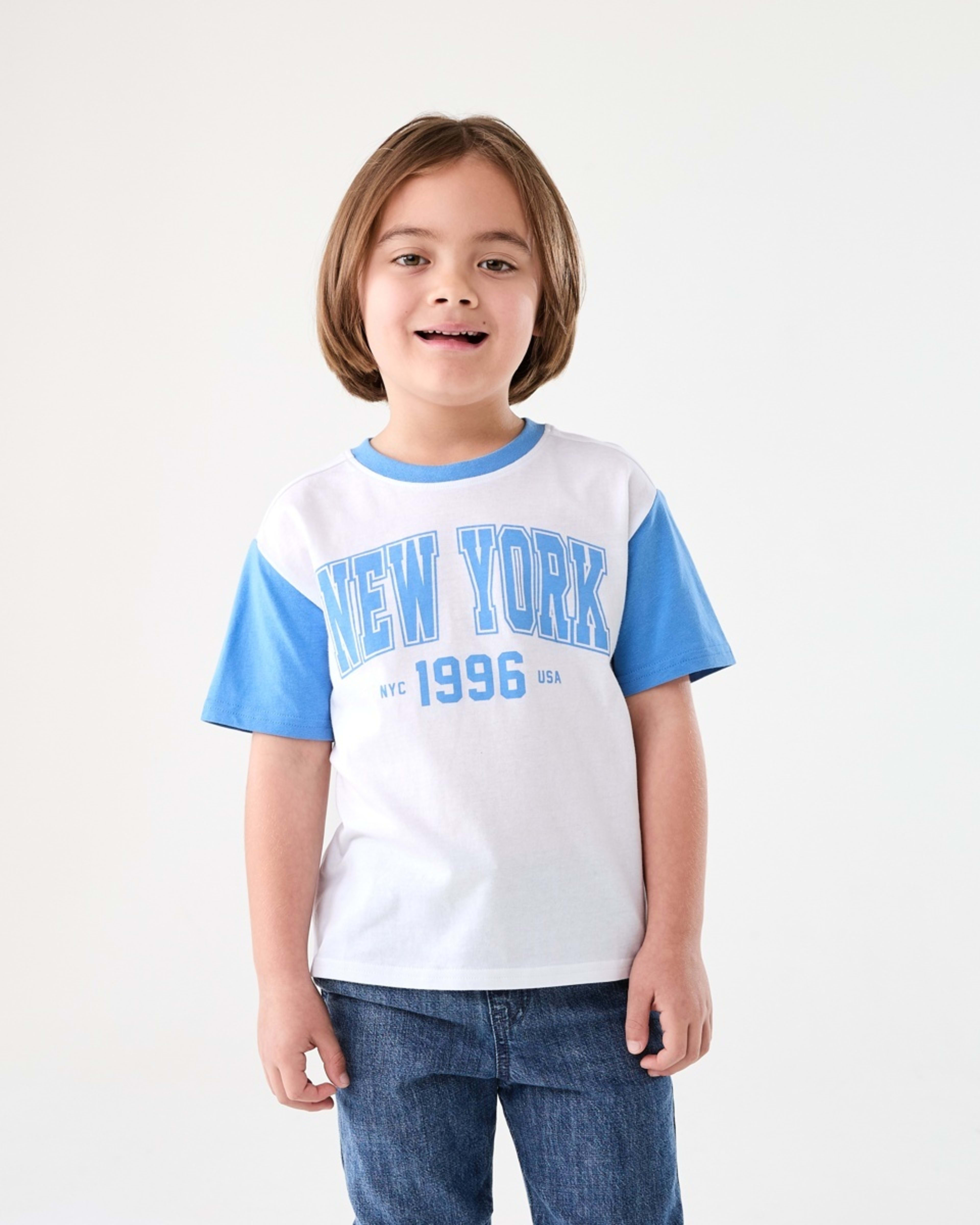 1 Chest Print T-shirt NEW YORK 1996 SNOW WHITE, 1 of 6