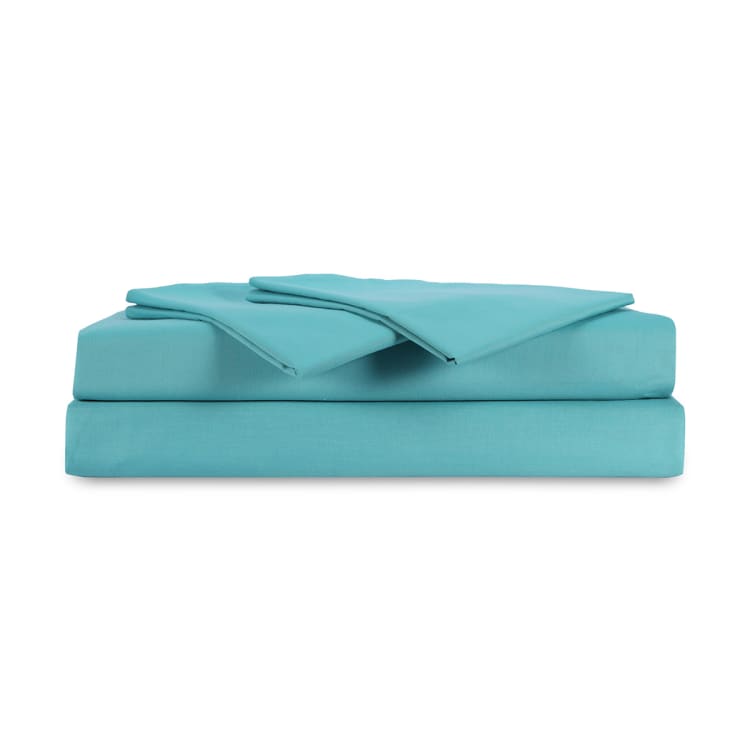 180 Thread Count Sheet Set Queen Bed, Aqua Kmart