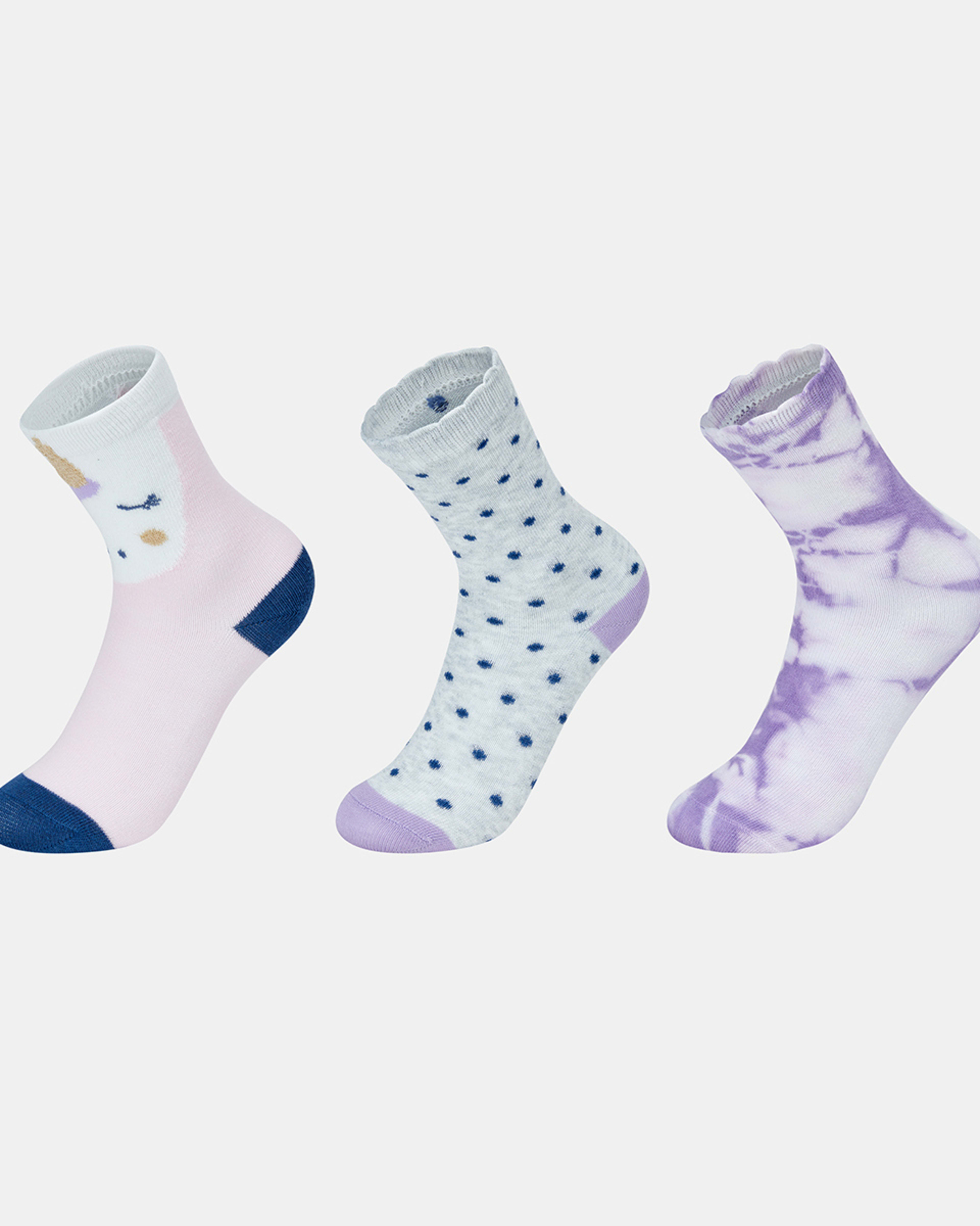 3 Pack Ribbed Crew Socks Kmart