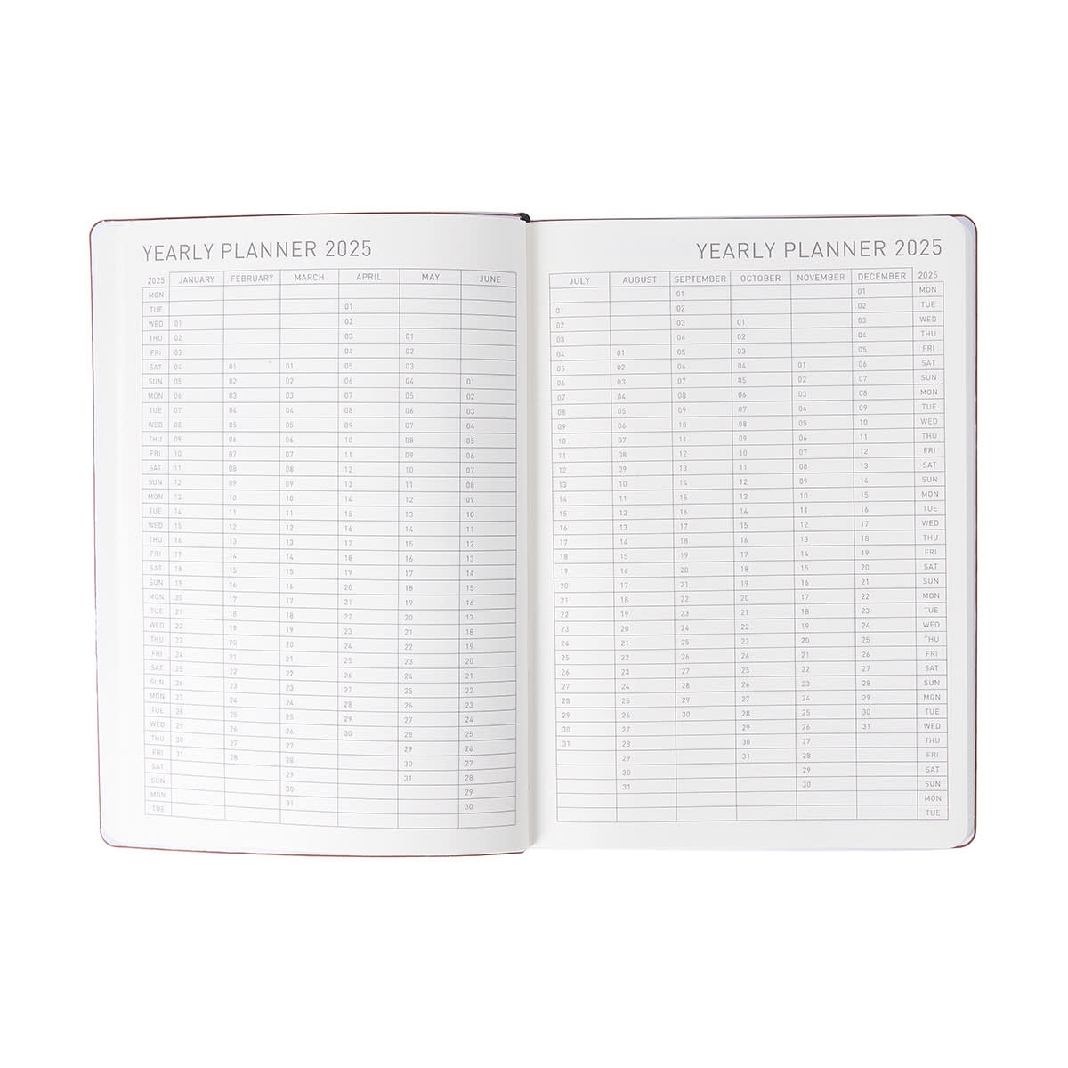 2024 Weekly Planner Tan Kmart