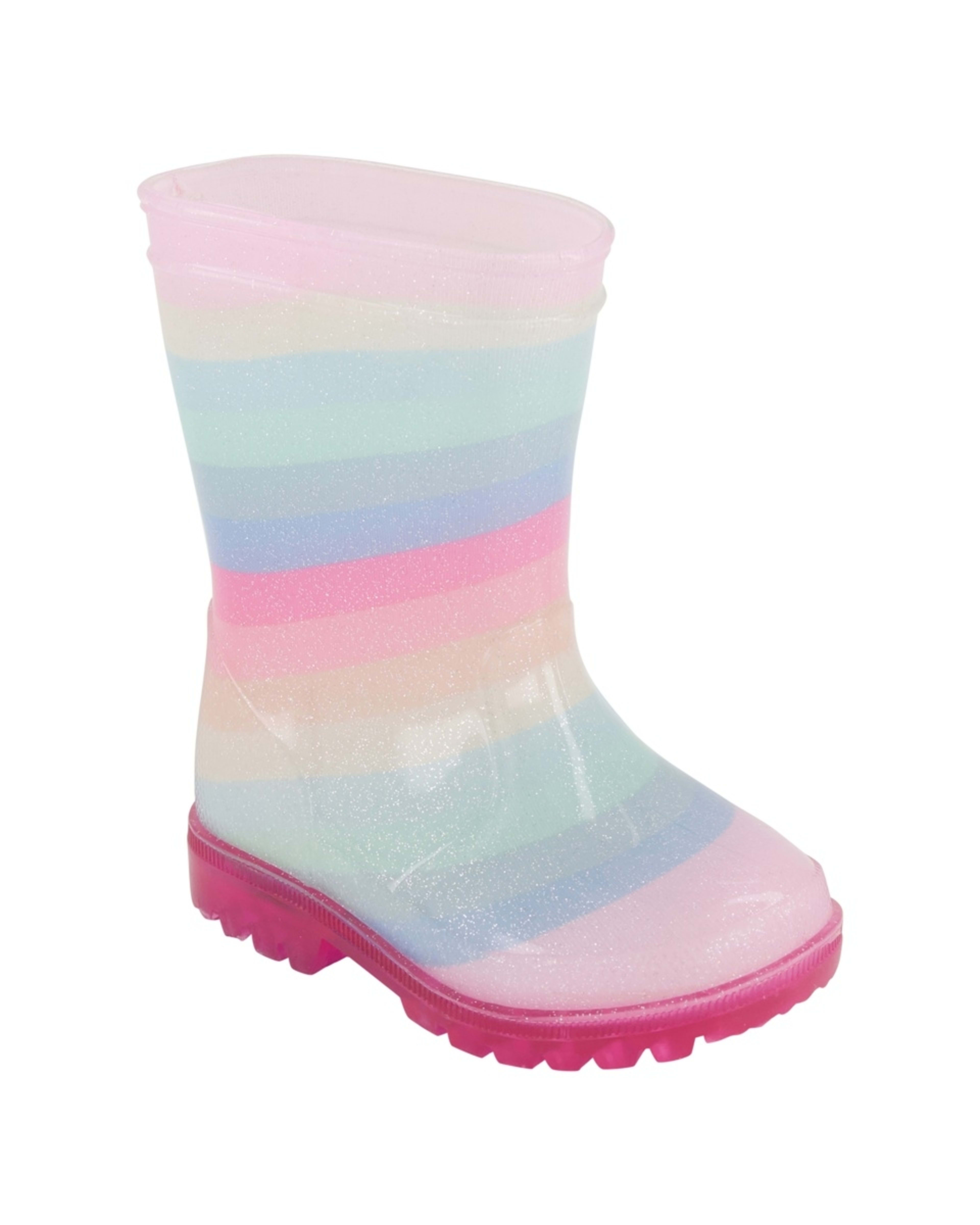1 Baby Light Up Rainboots Rainbow Ombre, 1 of 5