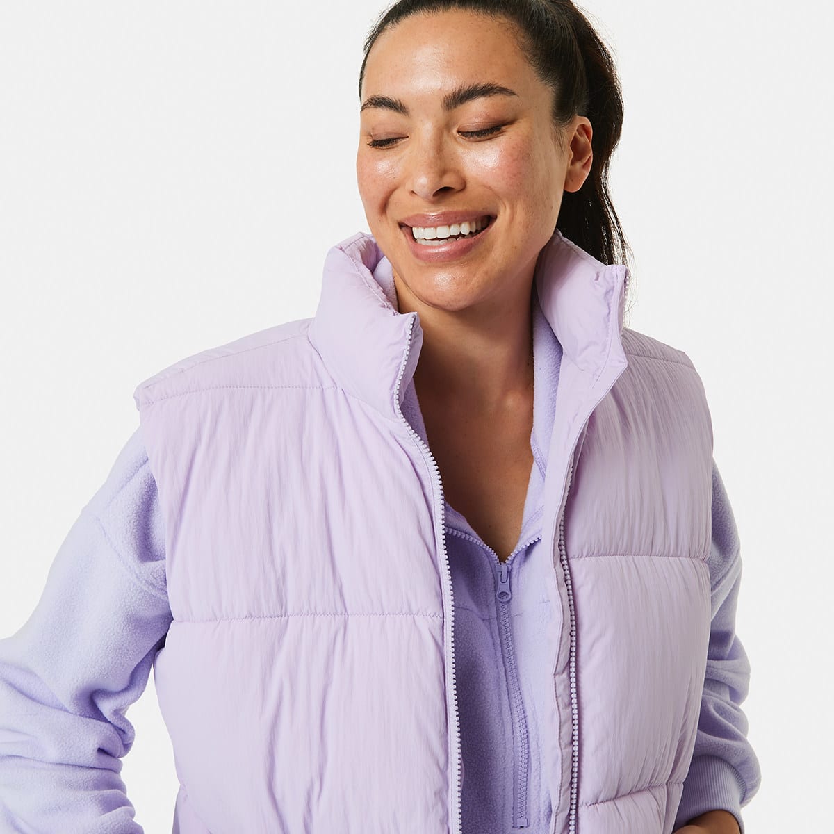 Active Womens Out Oversized Puffer Vest Kmart