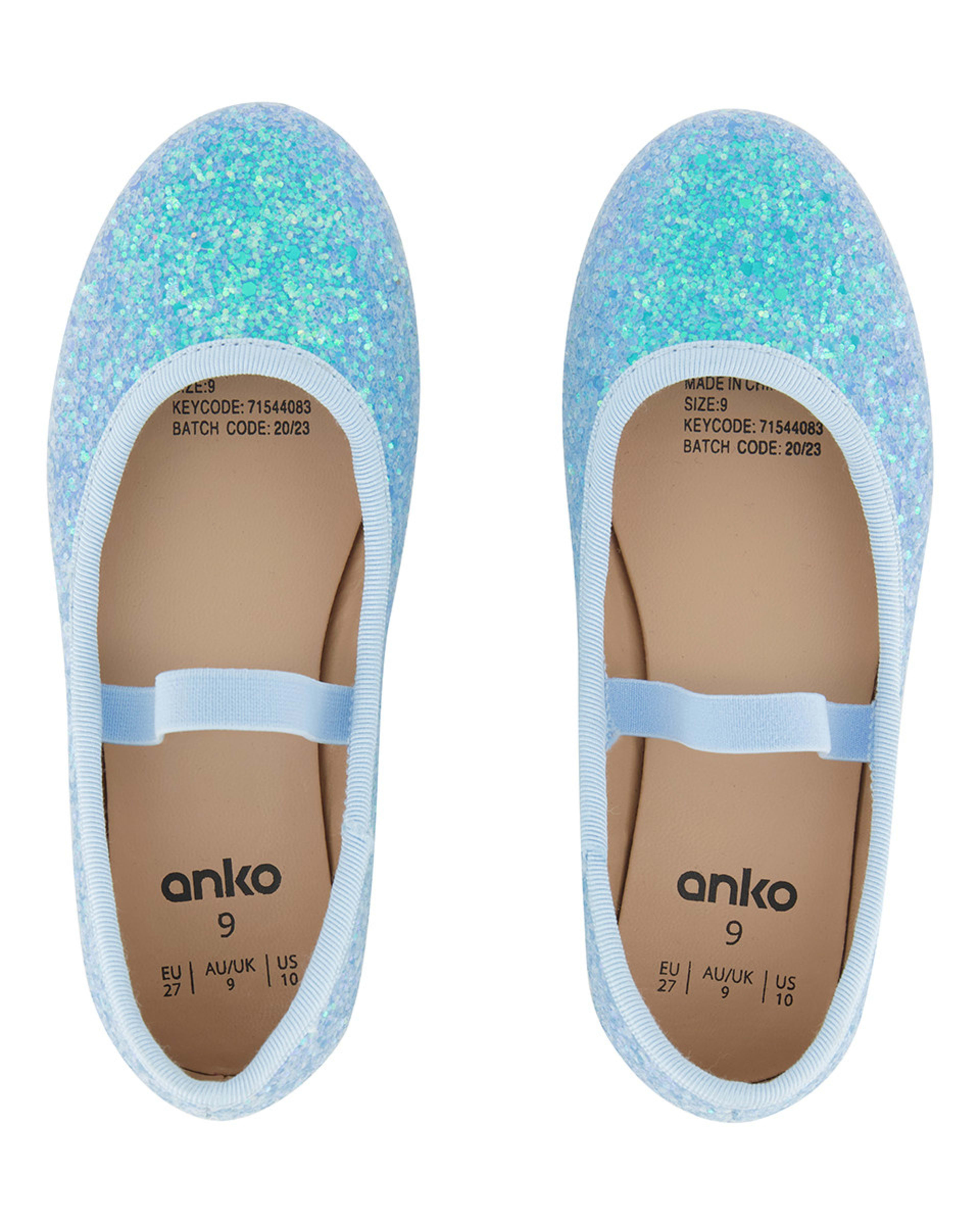 Junior Glitter Flats Kmart