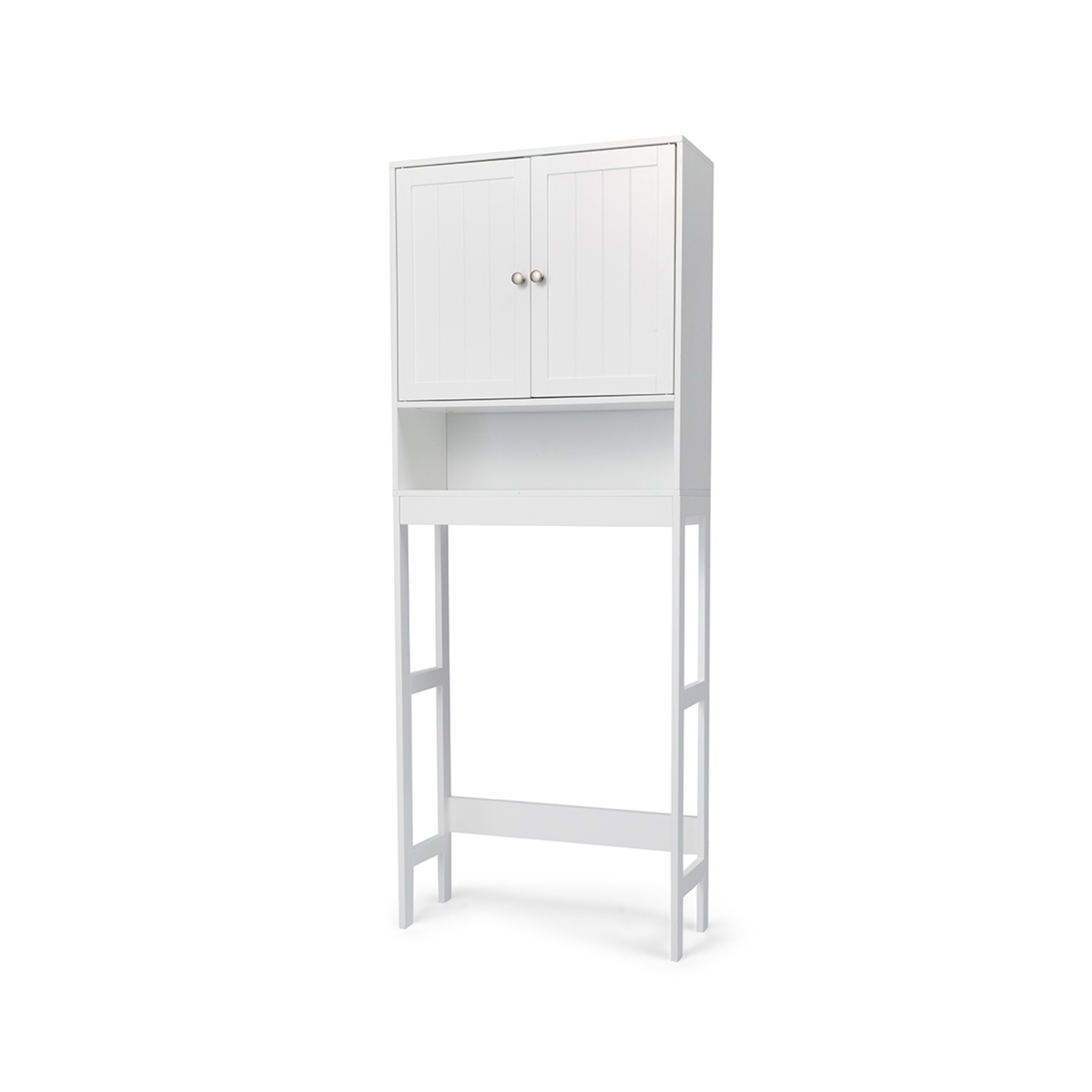 9 Over Toilet Panelled Shelf Unit, 9 of 9