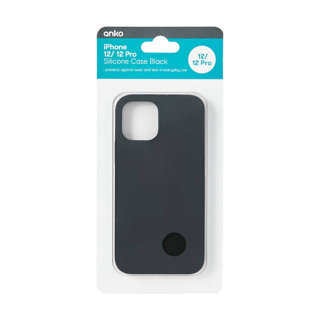 iPhone 12 Pro Silicone Case Black Kmart