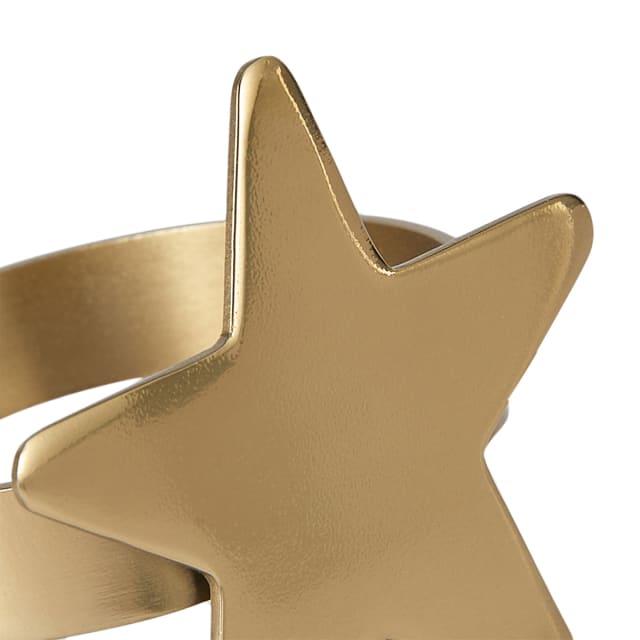 4 Pack Brass Star Napkin Rings Kmart