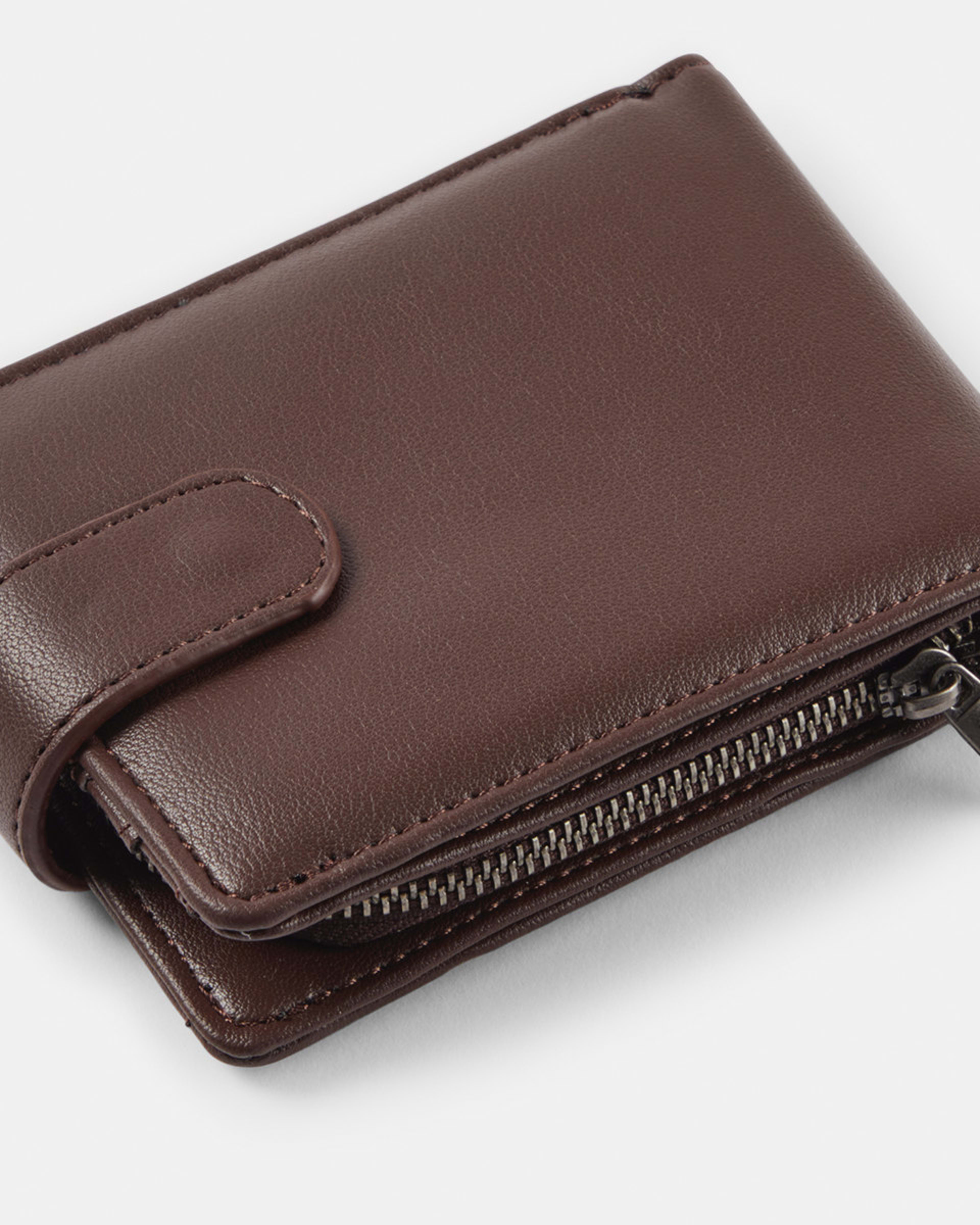 4 Wallet with Tab Chocolate, 4 of 5