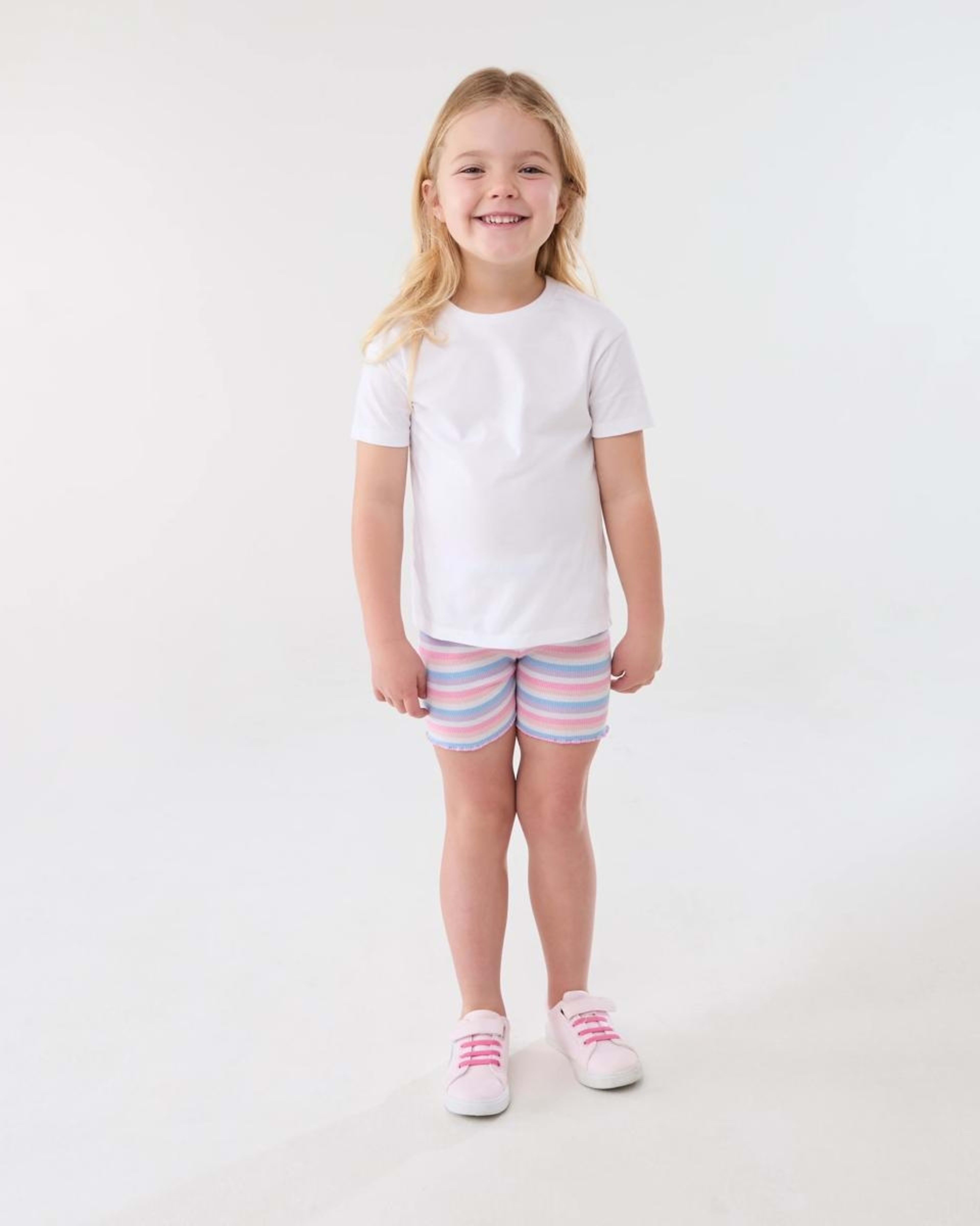 4 Printed Rib Bike Shorts VIVID STRIPE MULTI, 4 of 5