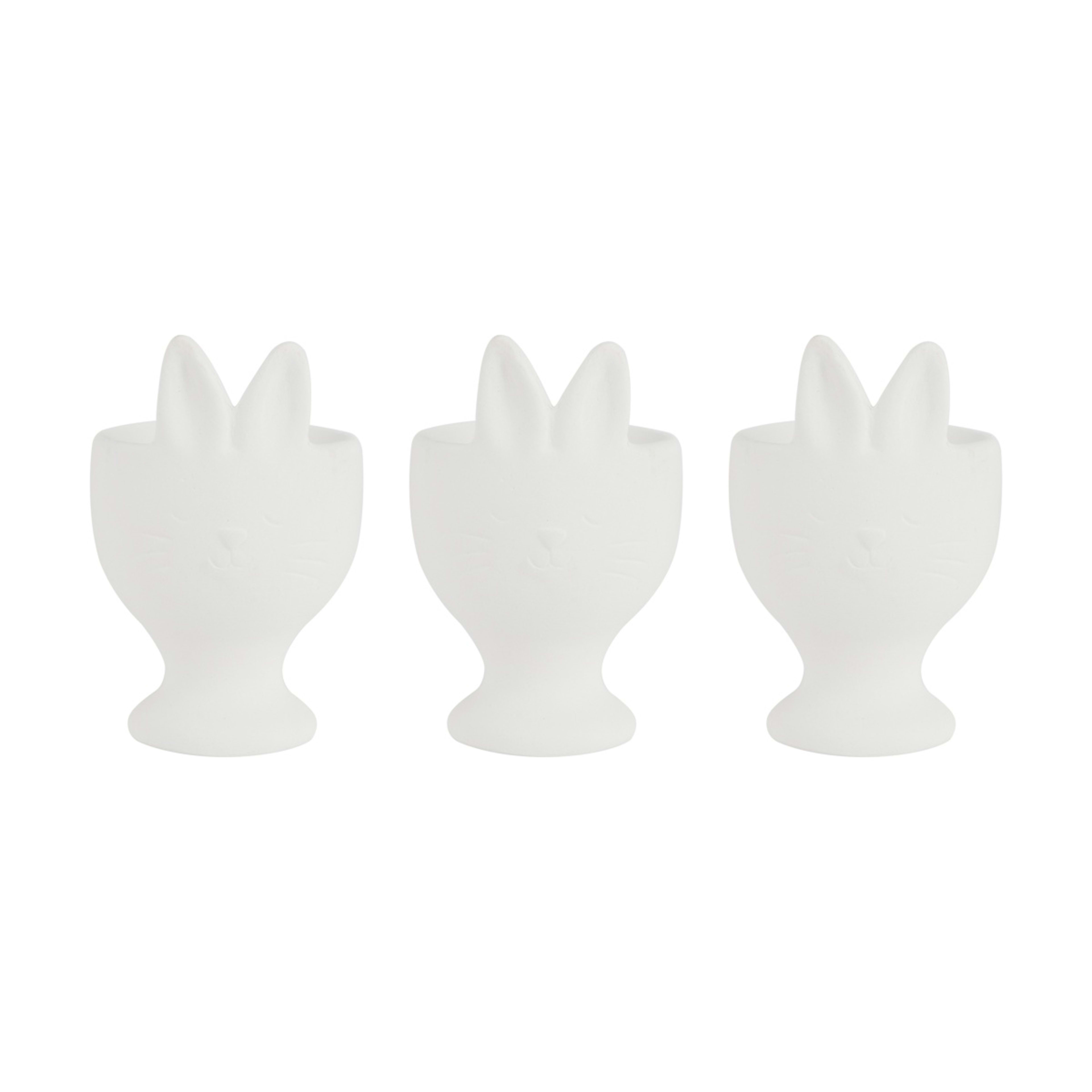 6 Paint Your Own Ceramic Egg Cup Kit, 6 of 10