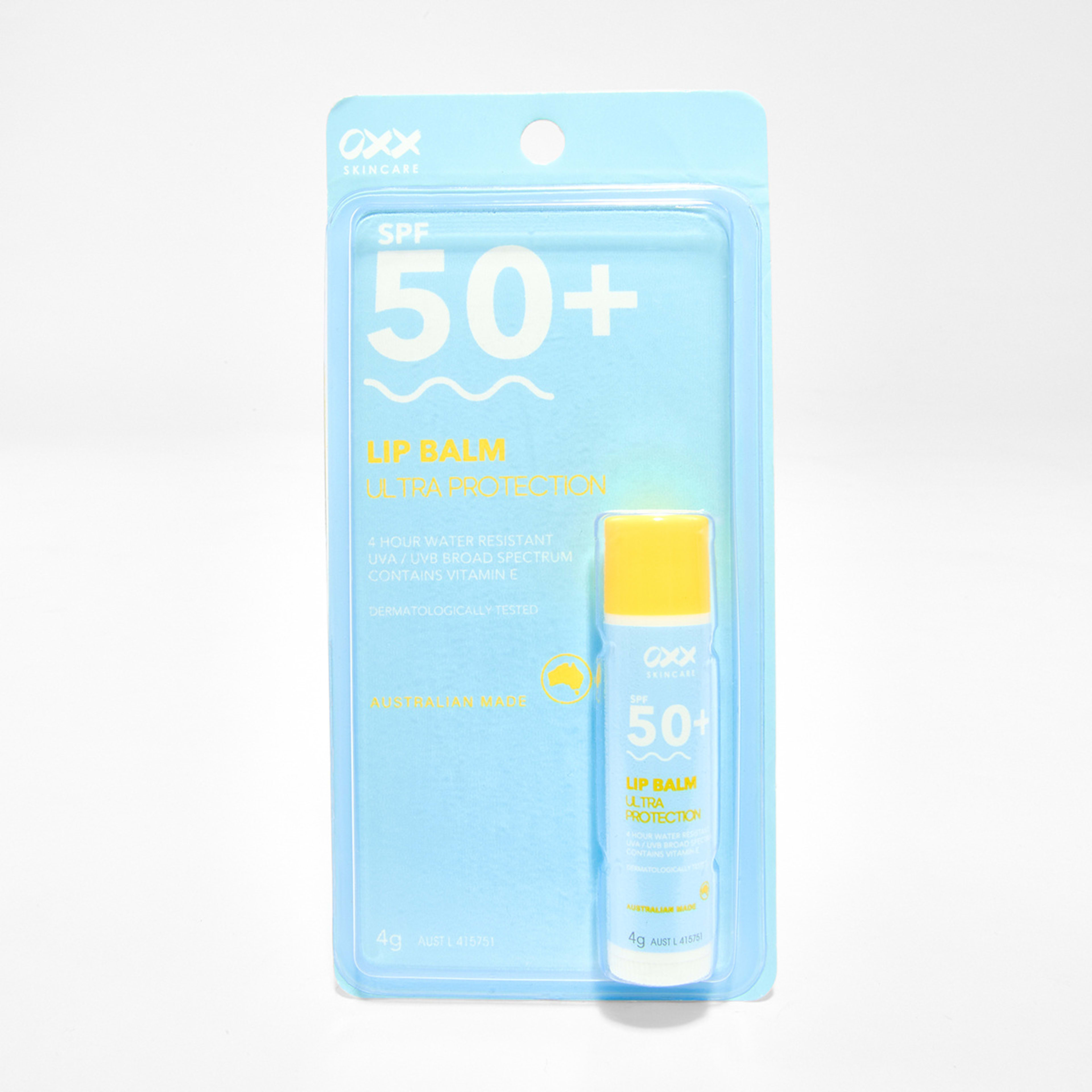 1 OXX Skincare SPF 50+ Ultra Protection Lip Balm 4g - Vitamin E