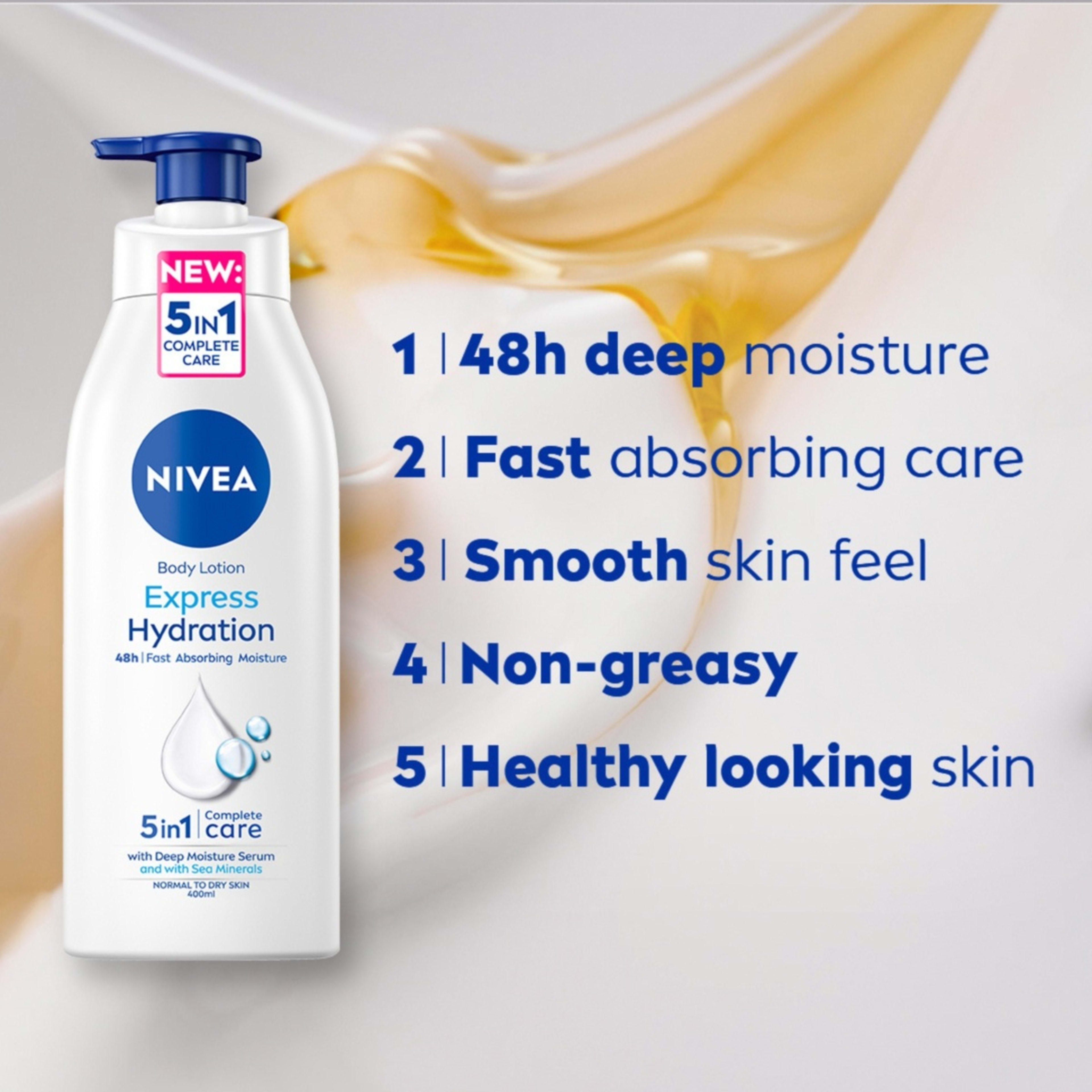 Nivea Body Lotion Express Hydration 400ml Sea Minerals Kmart