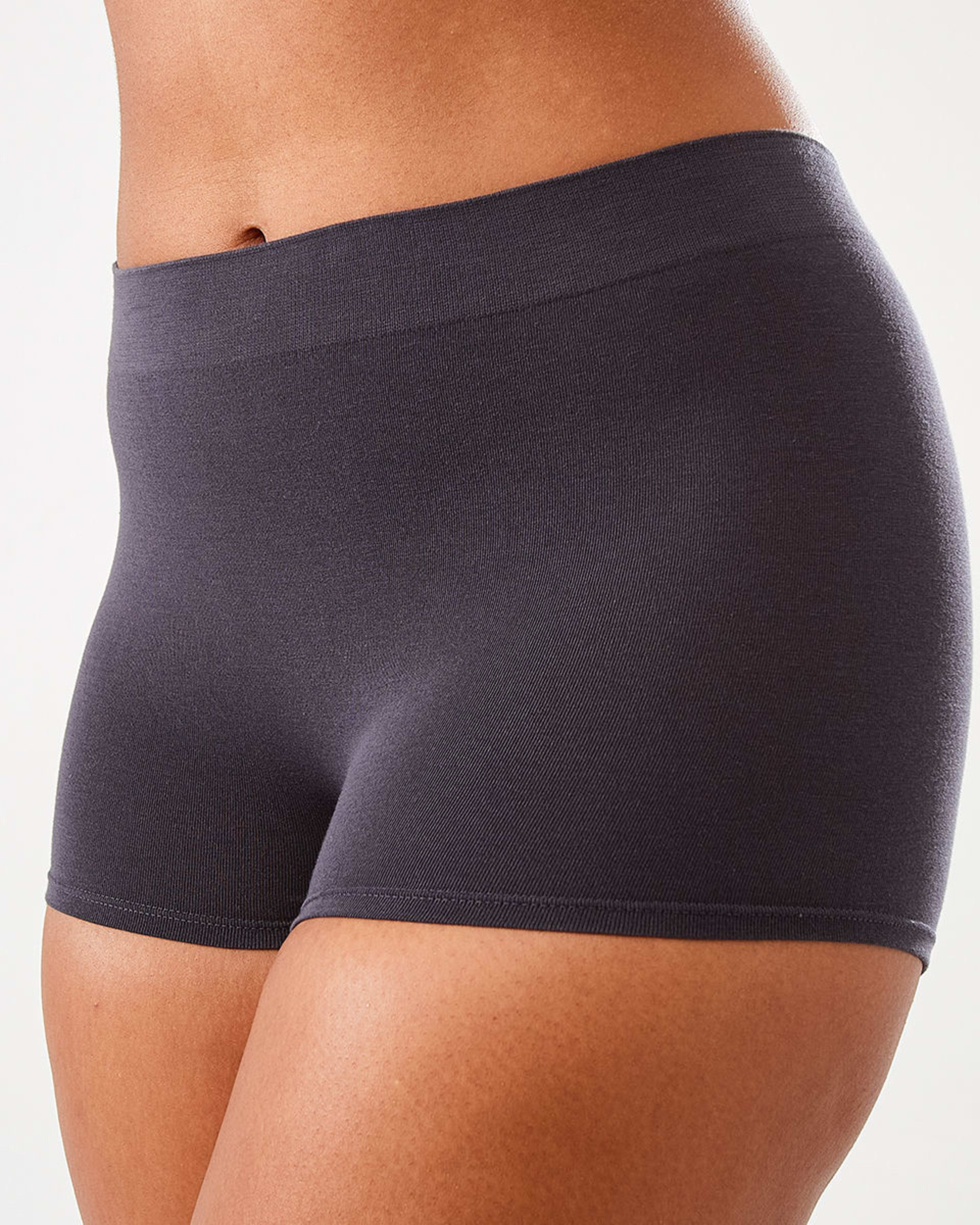 6 3 Pack Seamfree Cotton Boyleg Briefs WASHED SLATE, SEAGRASS BLUE, BRIGHT TURQUOISE, 6 of 8