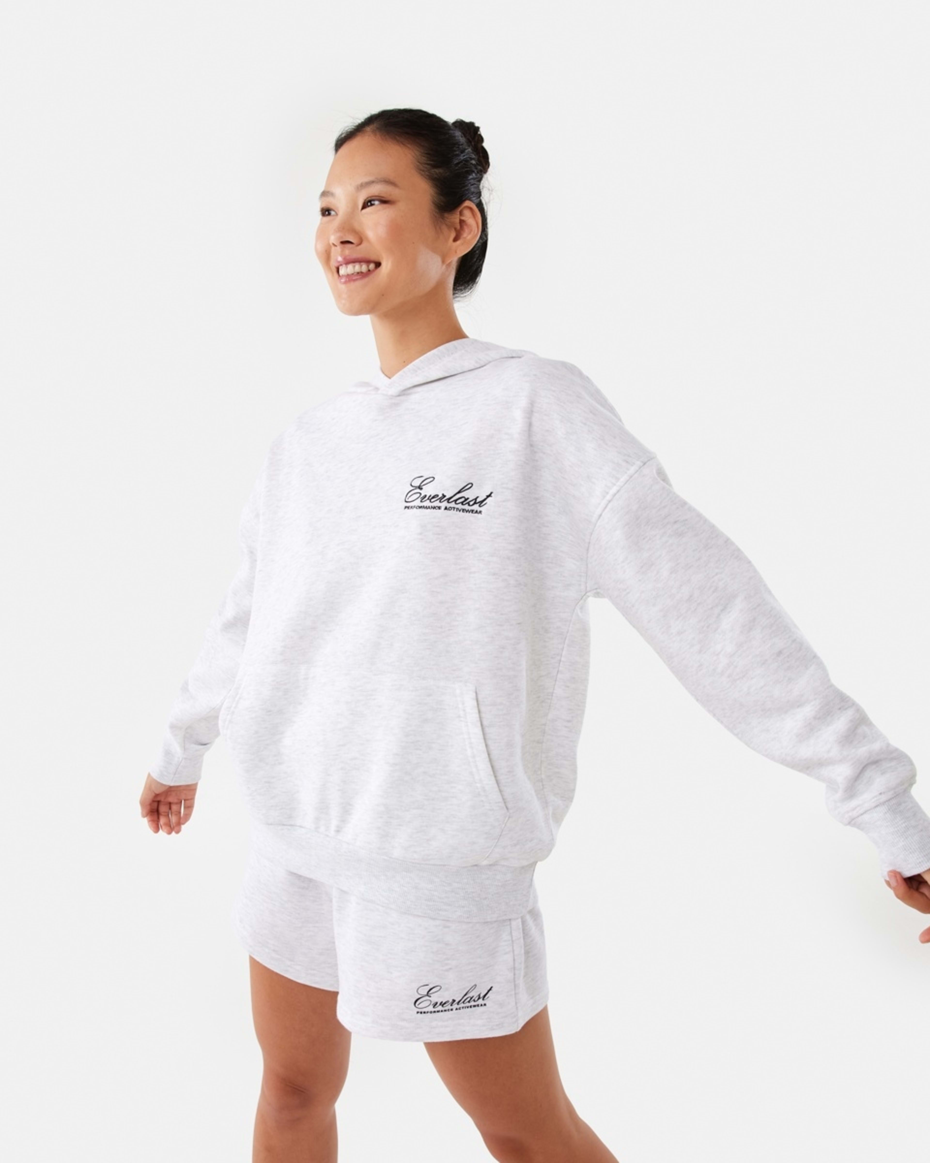 1 Everlast Womens New Core Hoodie White Marl, 1 of 10