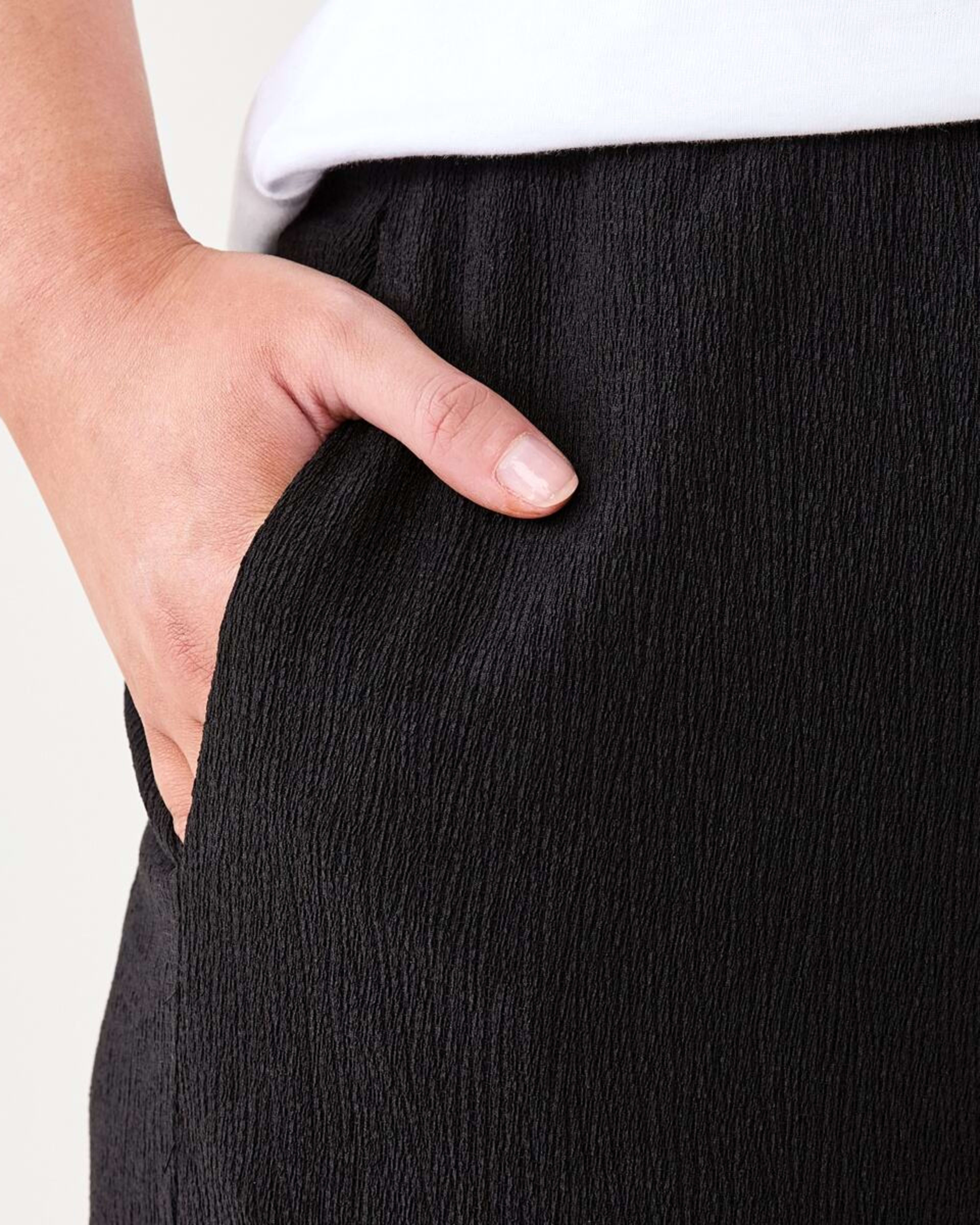 5 Textured Pants BLACK, 5 of 5