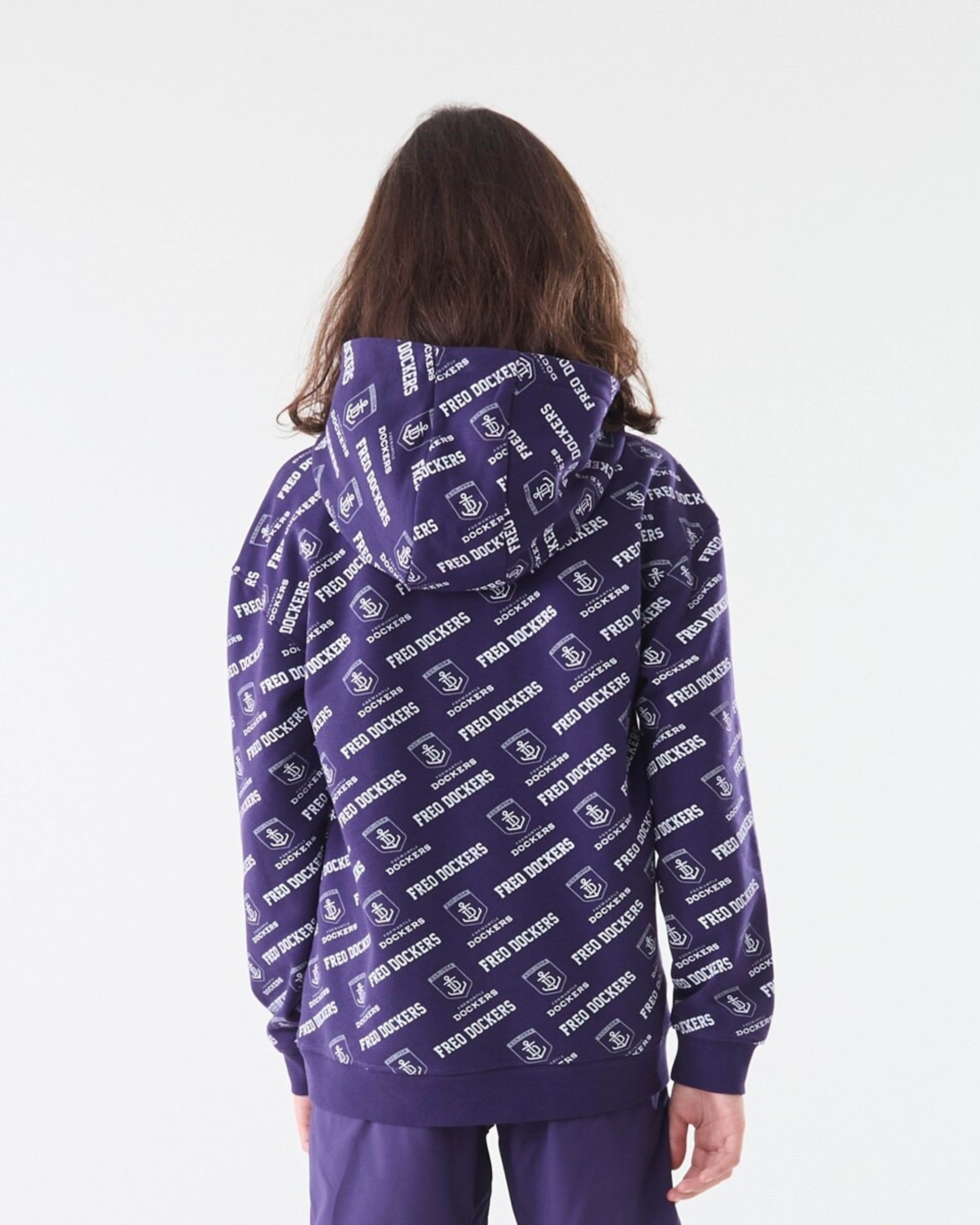 5 Official AFL Kids All Over Print Hoodie Fremantle, 5 of 10