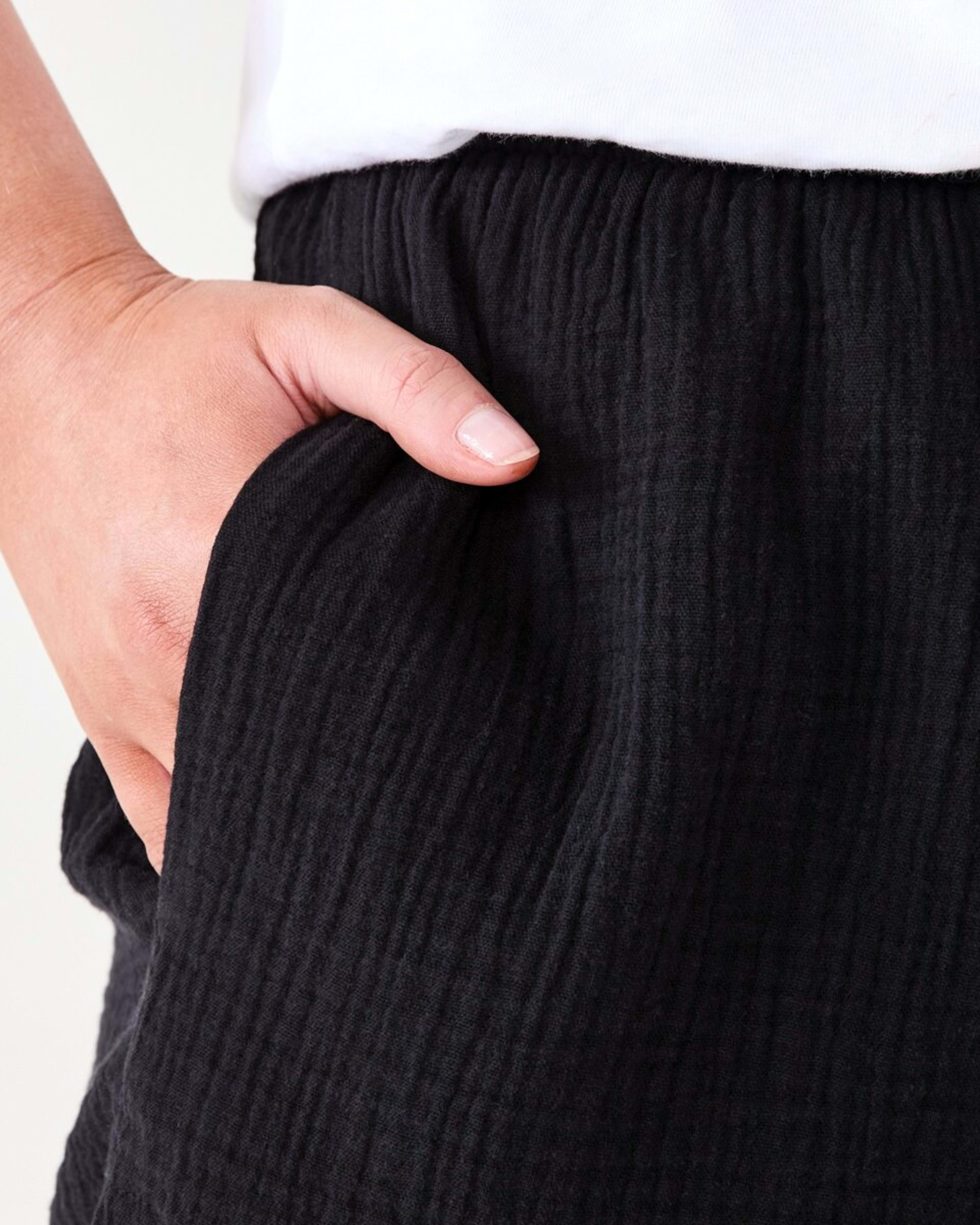 5 Double Cloth Shorts BLACK, 5 of 6