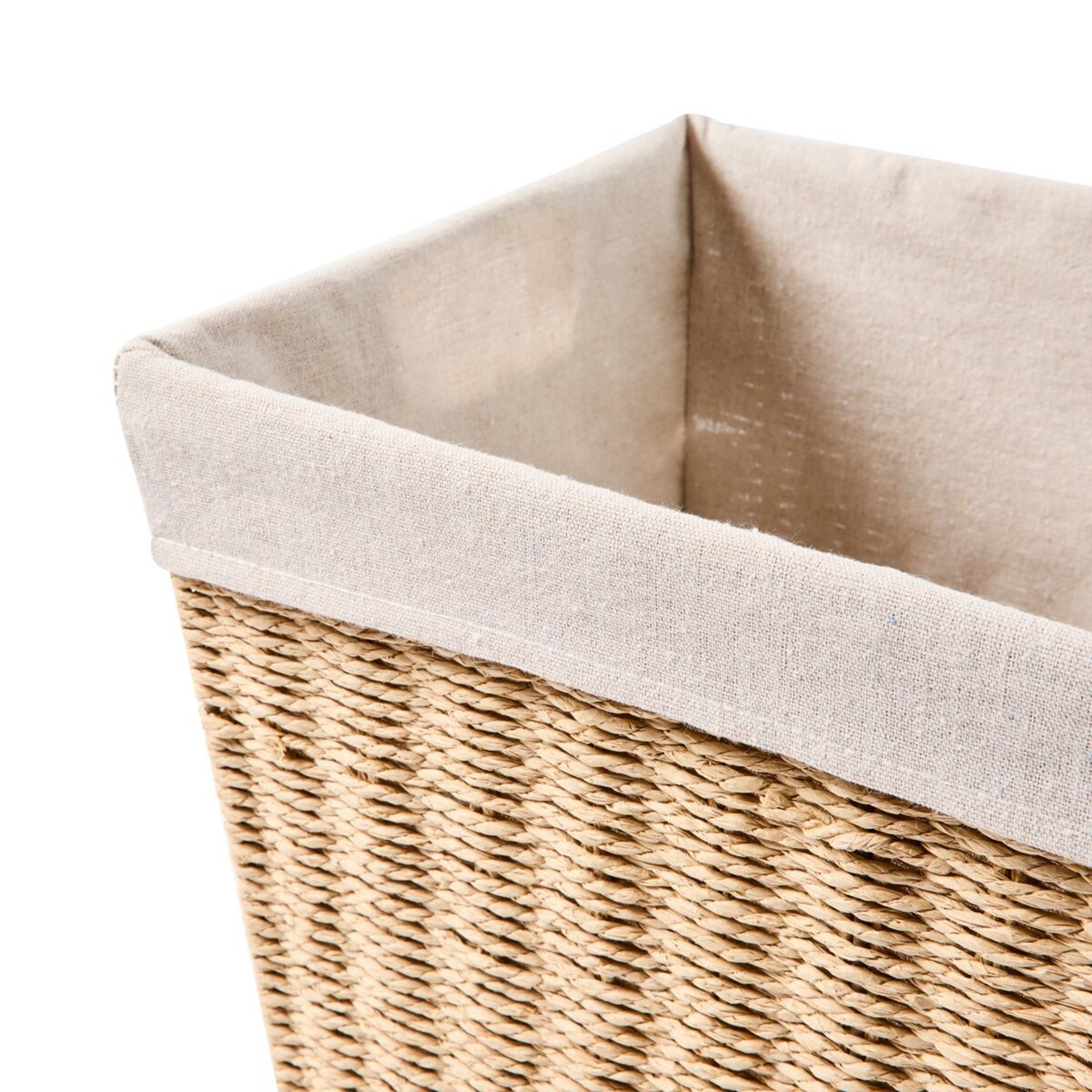 6 Large Paper Rope Basket with Liner - Beige, 6 of 8