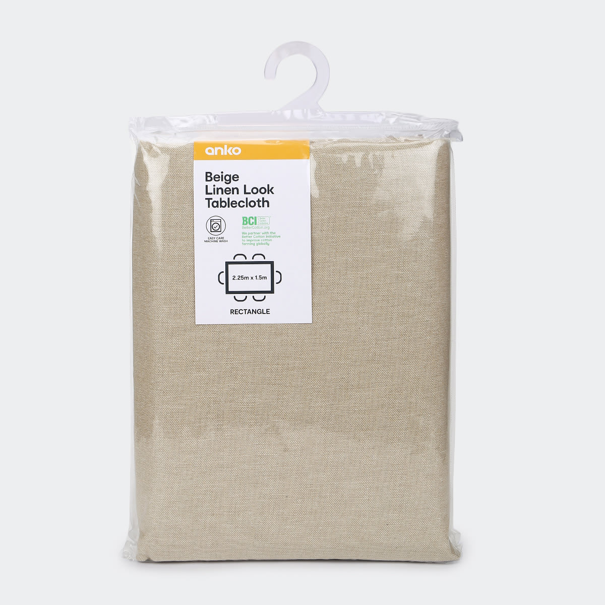 Beige Linen Look Tablecloth Kmart NZ