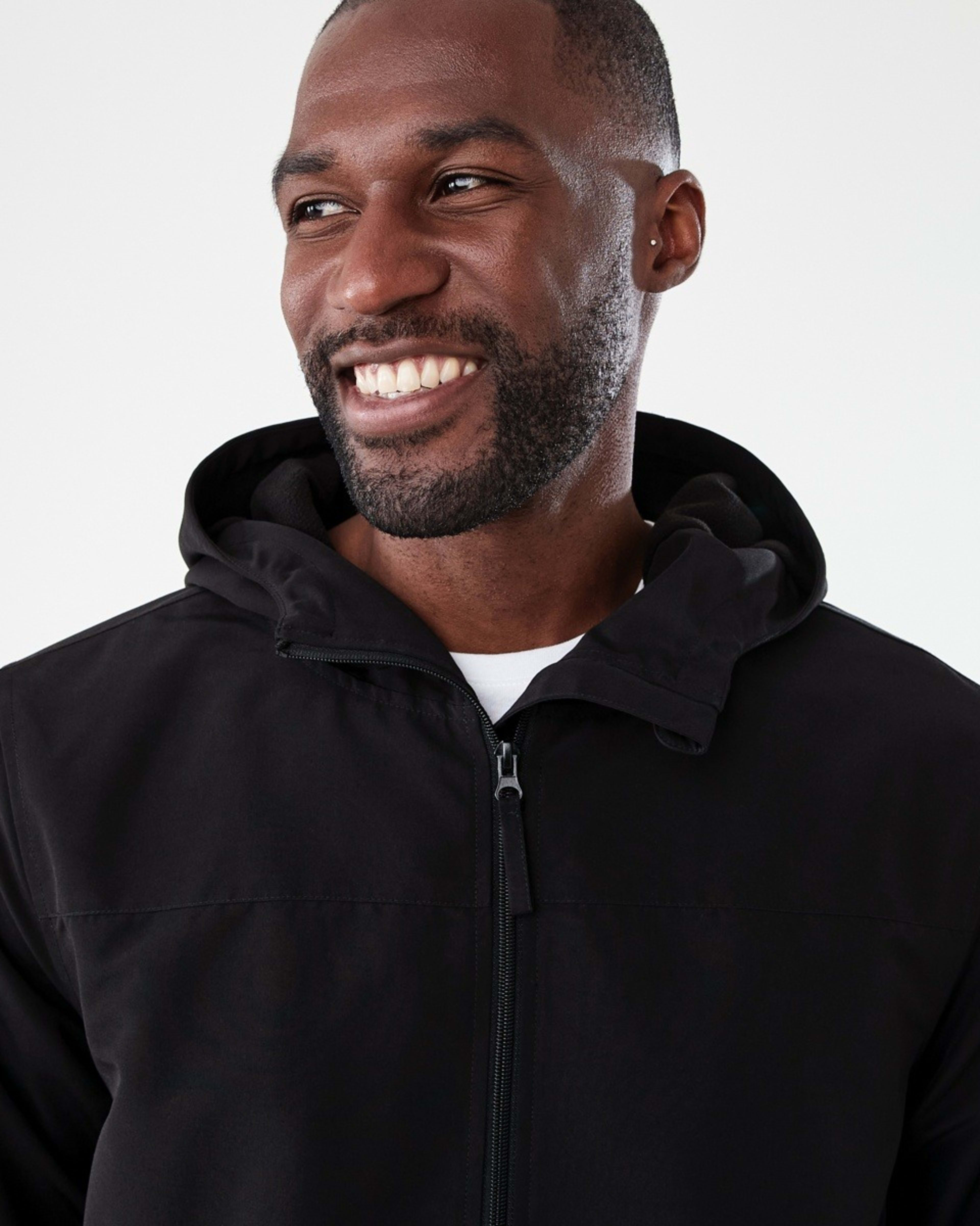 5 Hooded Fleece Lined Jacket Black, 5 of 6