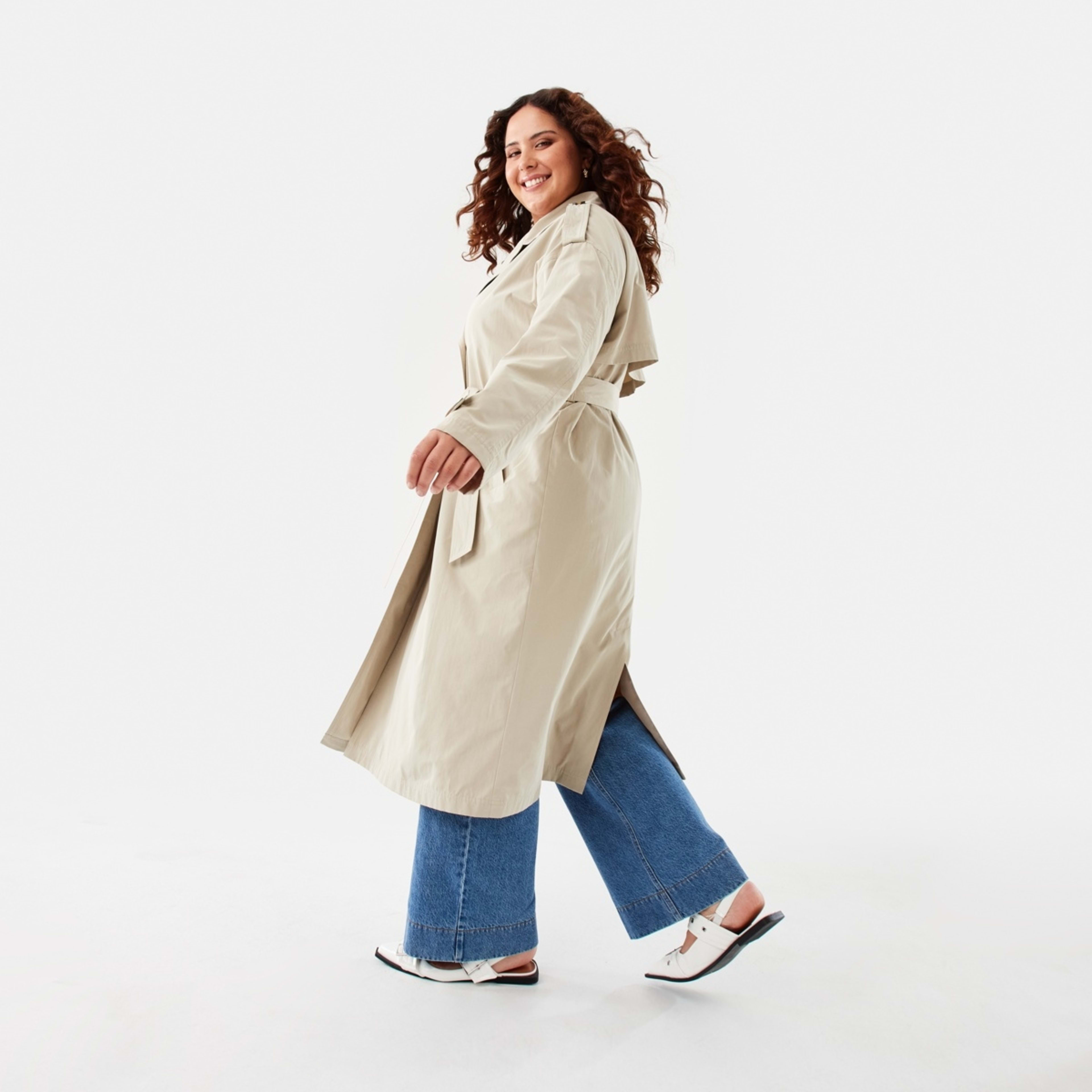 3 Longline Trench Natural Beige, 3 of 10