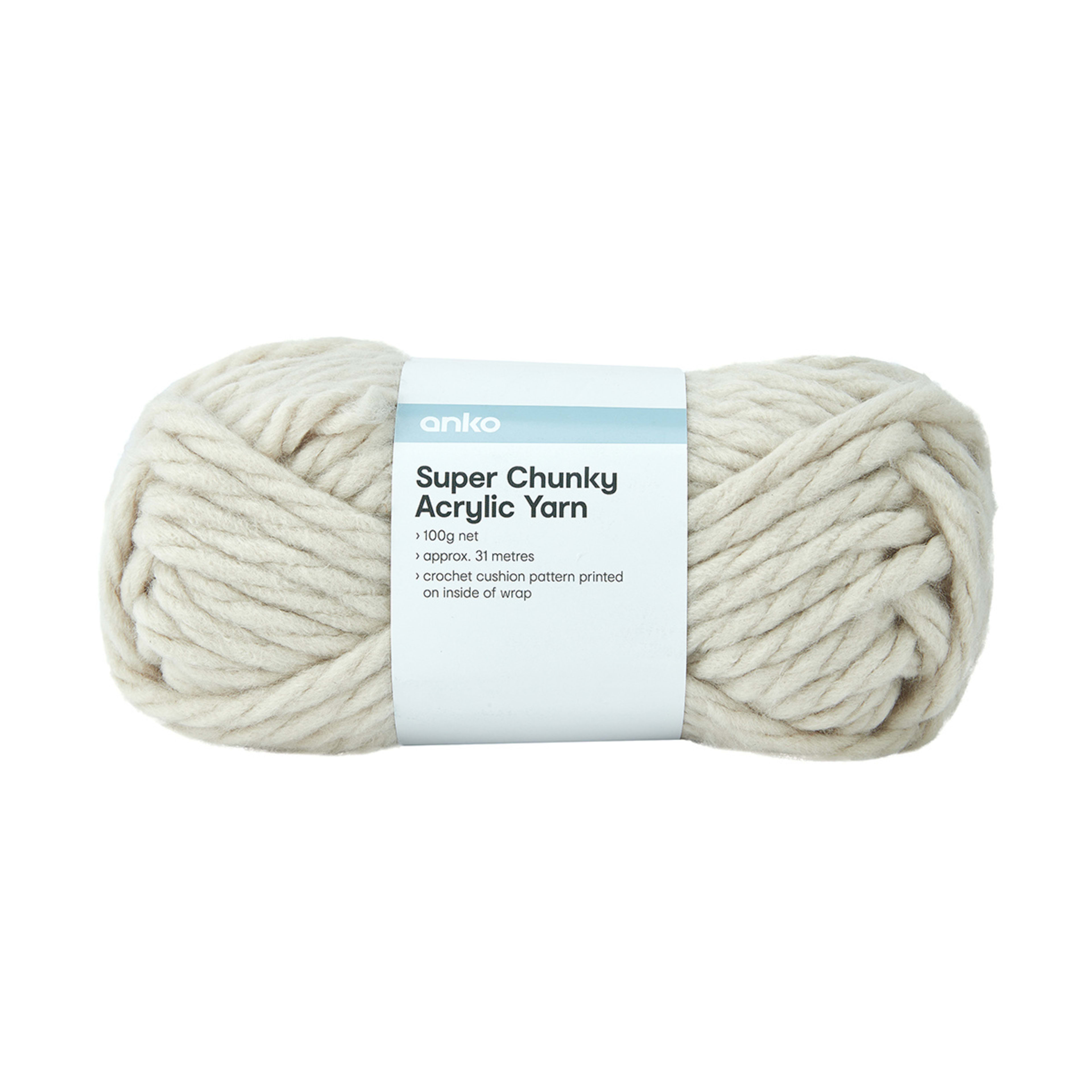 Super Chunky Acrylic Yarn Stone Kmart