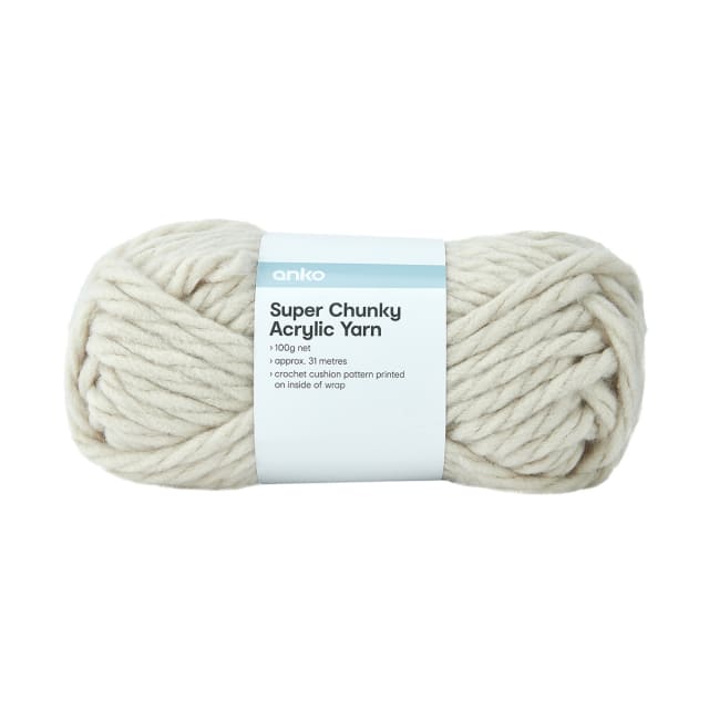 Super Chunky Acrylic Yarn Stone Kmart