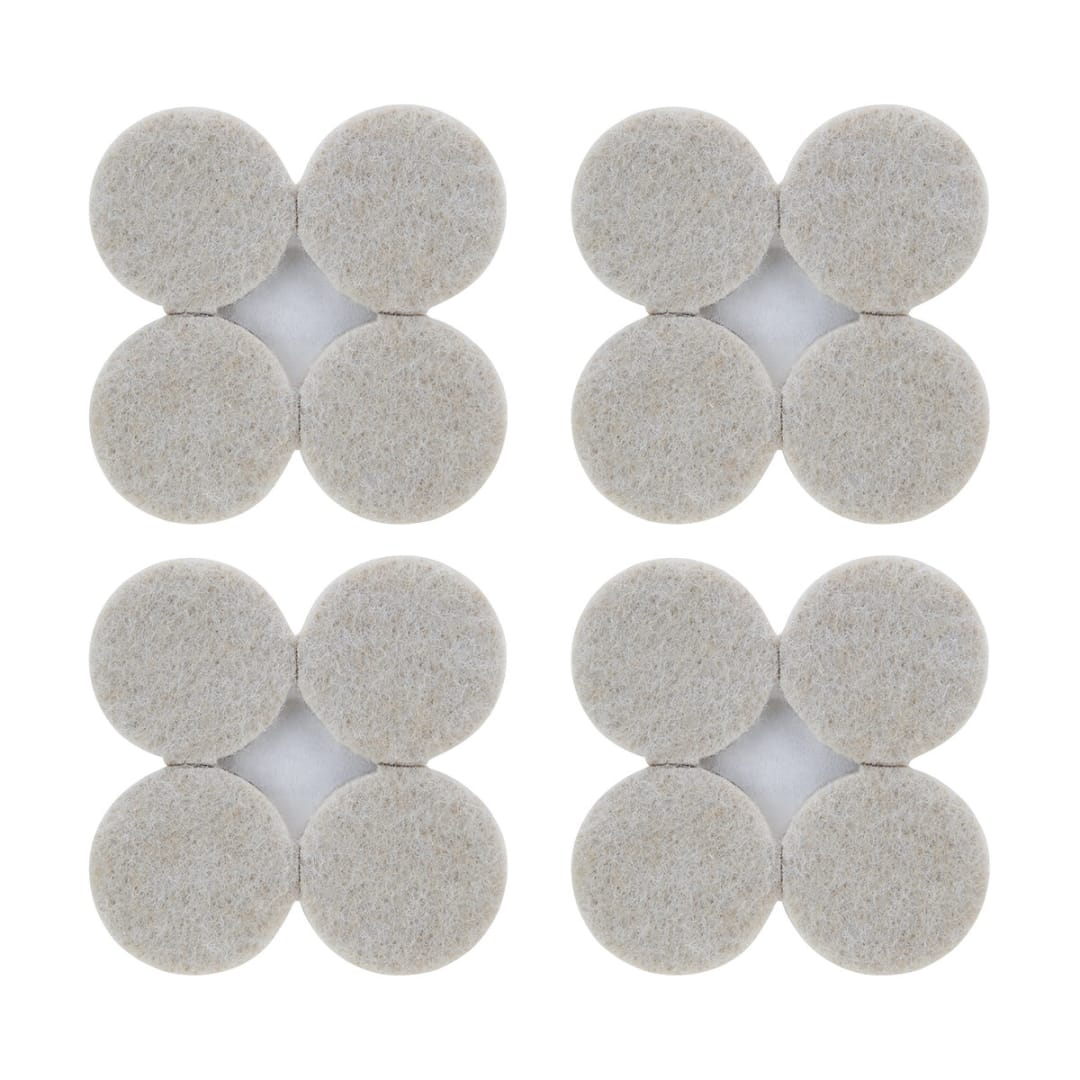 16 Pack Round Felt Surface Protectors - Kmart