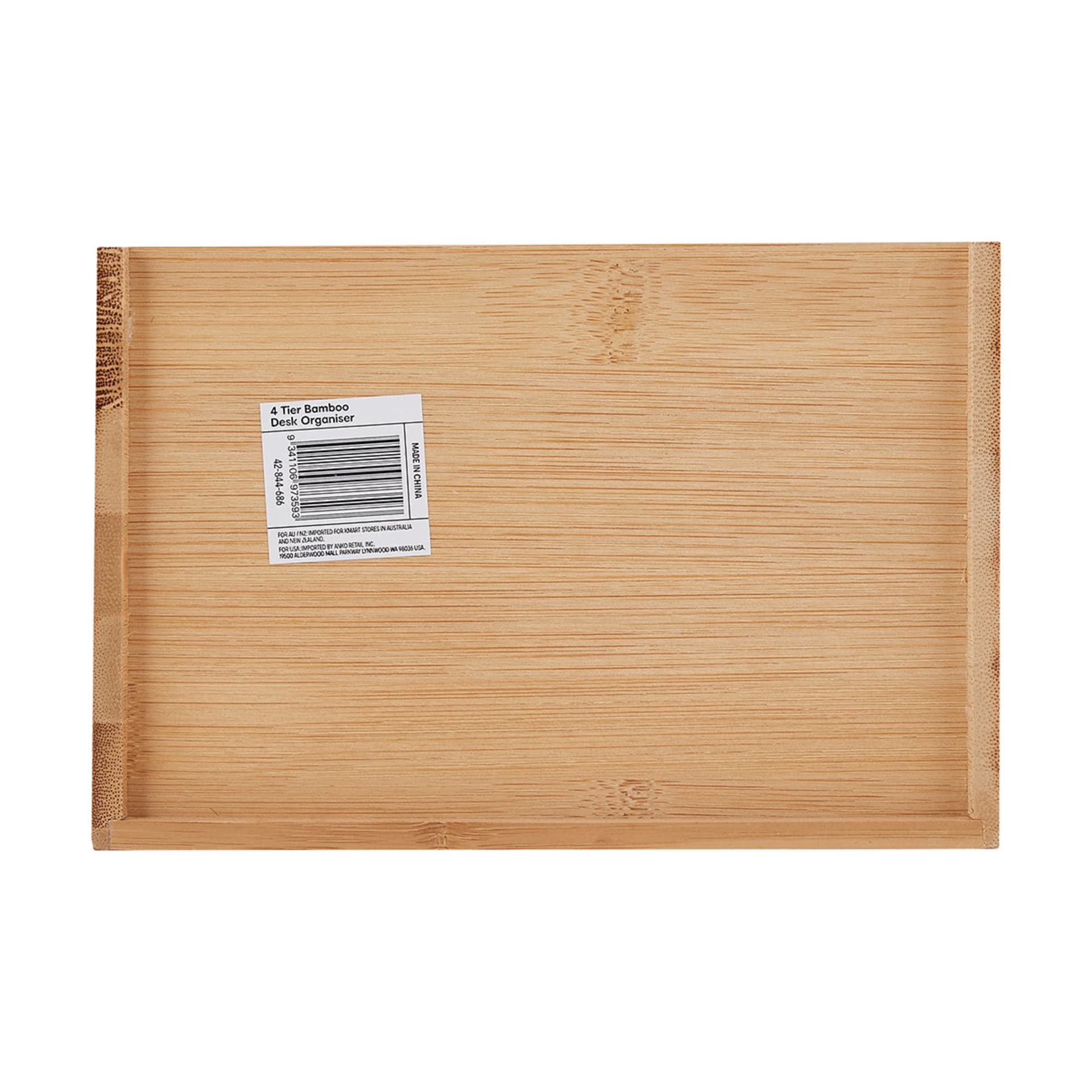 4 Tier Bamboo Desk Organiser Kmart