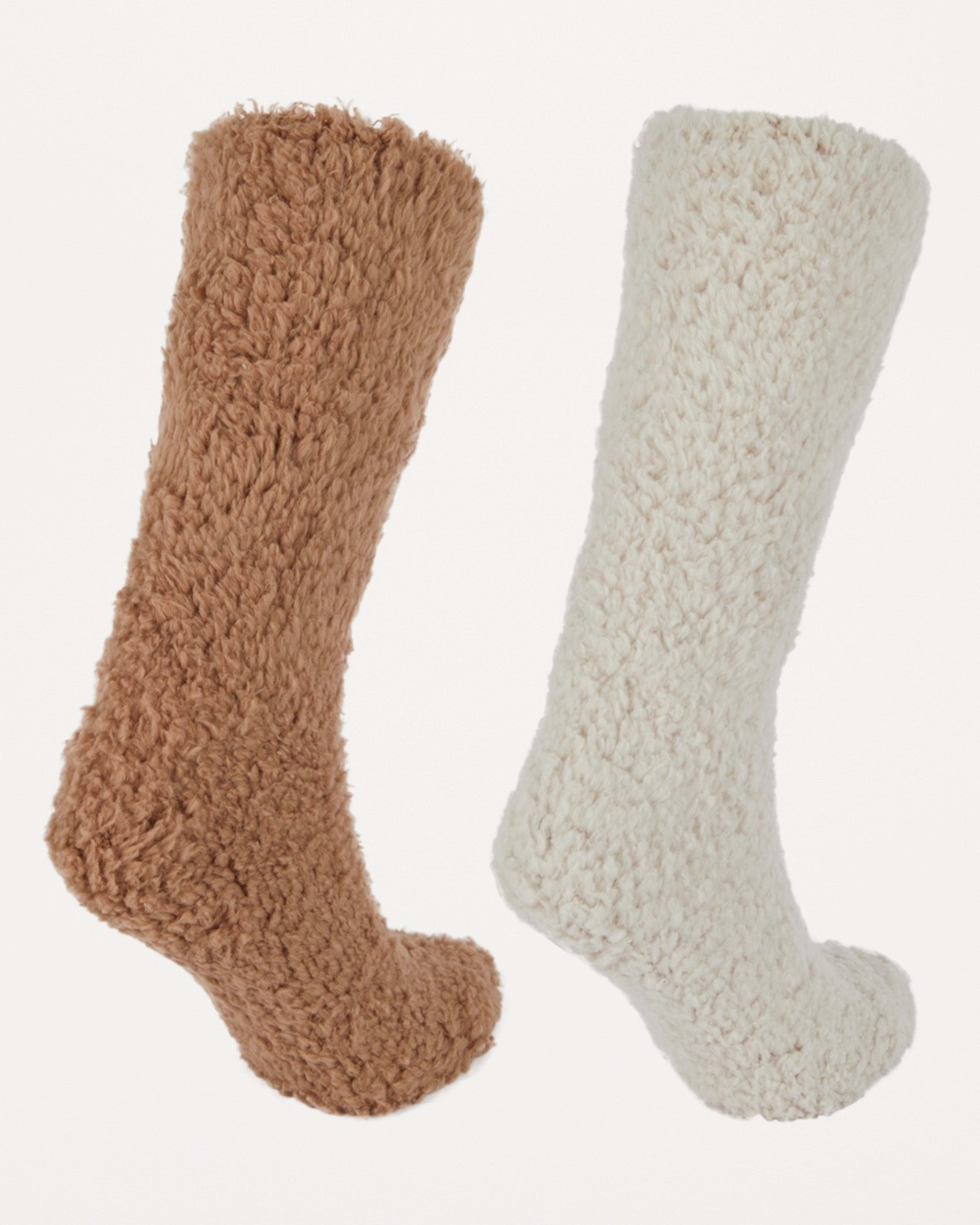 2 2 Pack Teddy Home Socks Cbge Cltt, 2 of 3